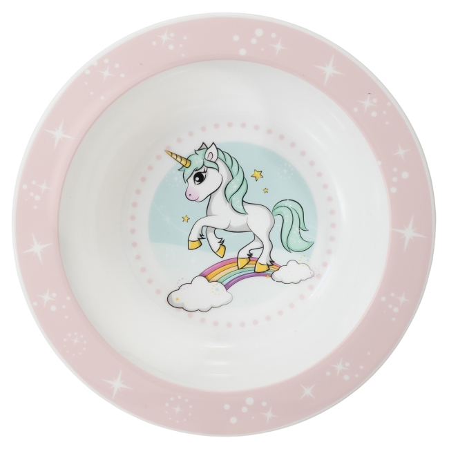 Assiette creuse licorne RAINBOW Assiette creuse licorne RAINBOW