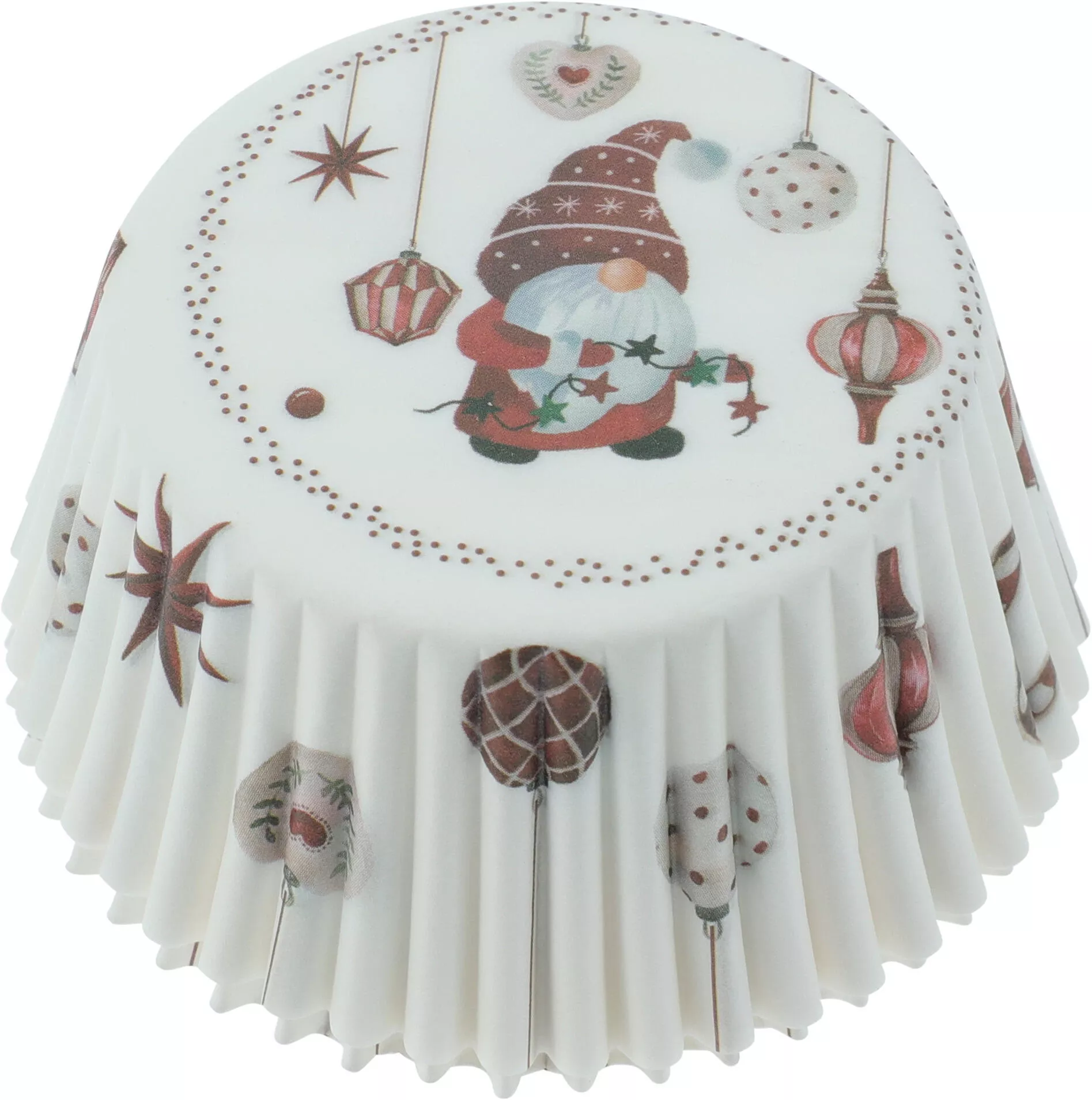 Lot de 100 moules à muffins motif lutin CHRISTMAS