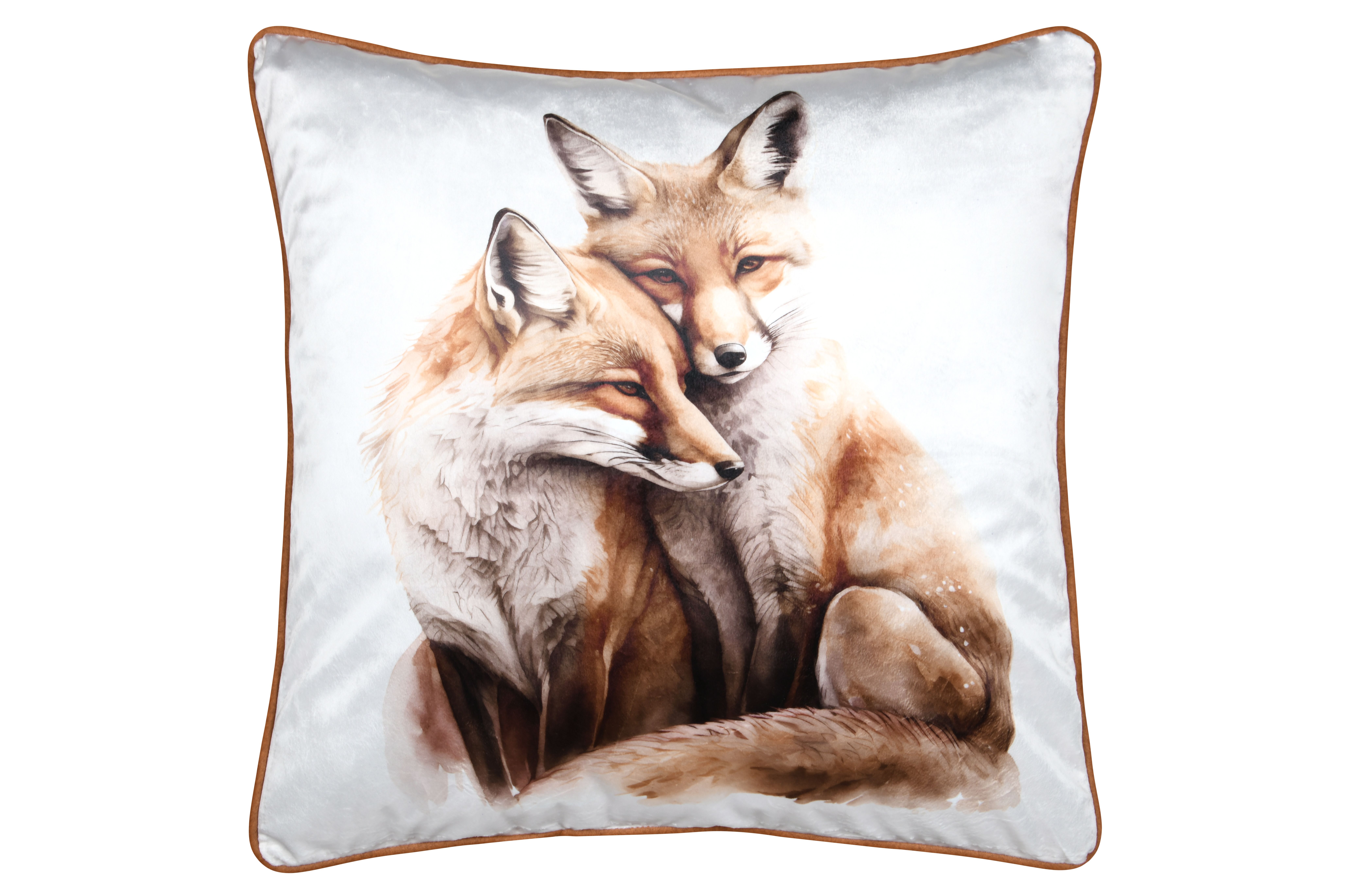 Coussin décoratif renards HOMETEX Coussin décoratif renards HOMETEX