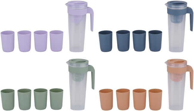 Carafe et gobelets 5 pièces ALPINA Carafe et gobelets 5 pièces ALPINA