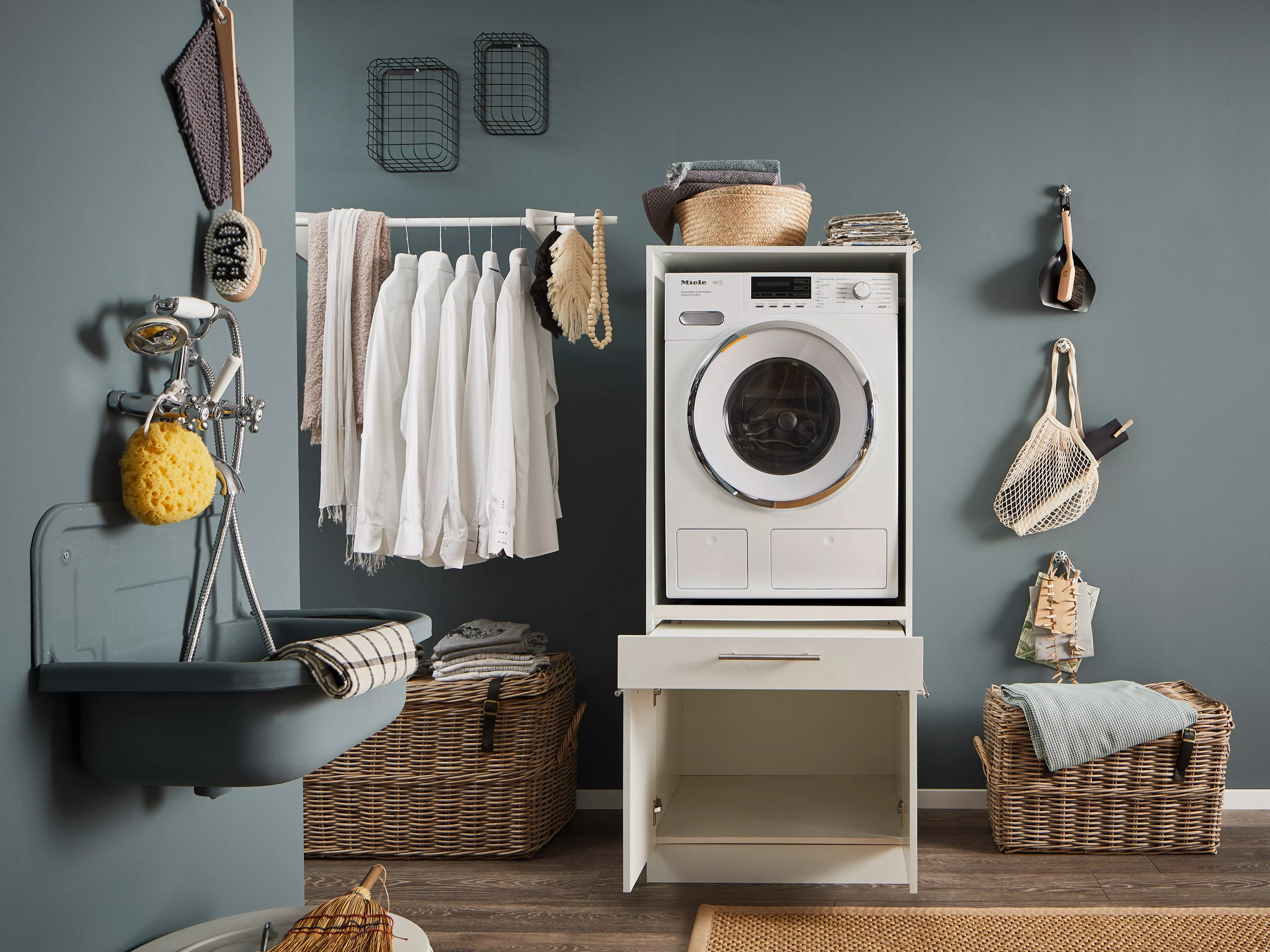 Meuble demi-colonne pour lave-linge/sèche-linge LAUNDREEZY