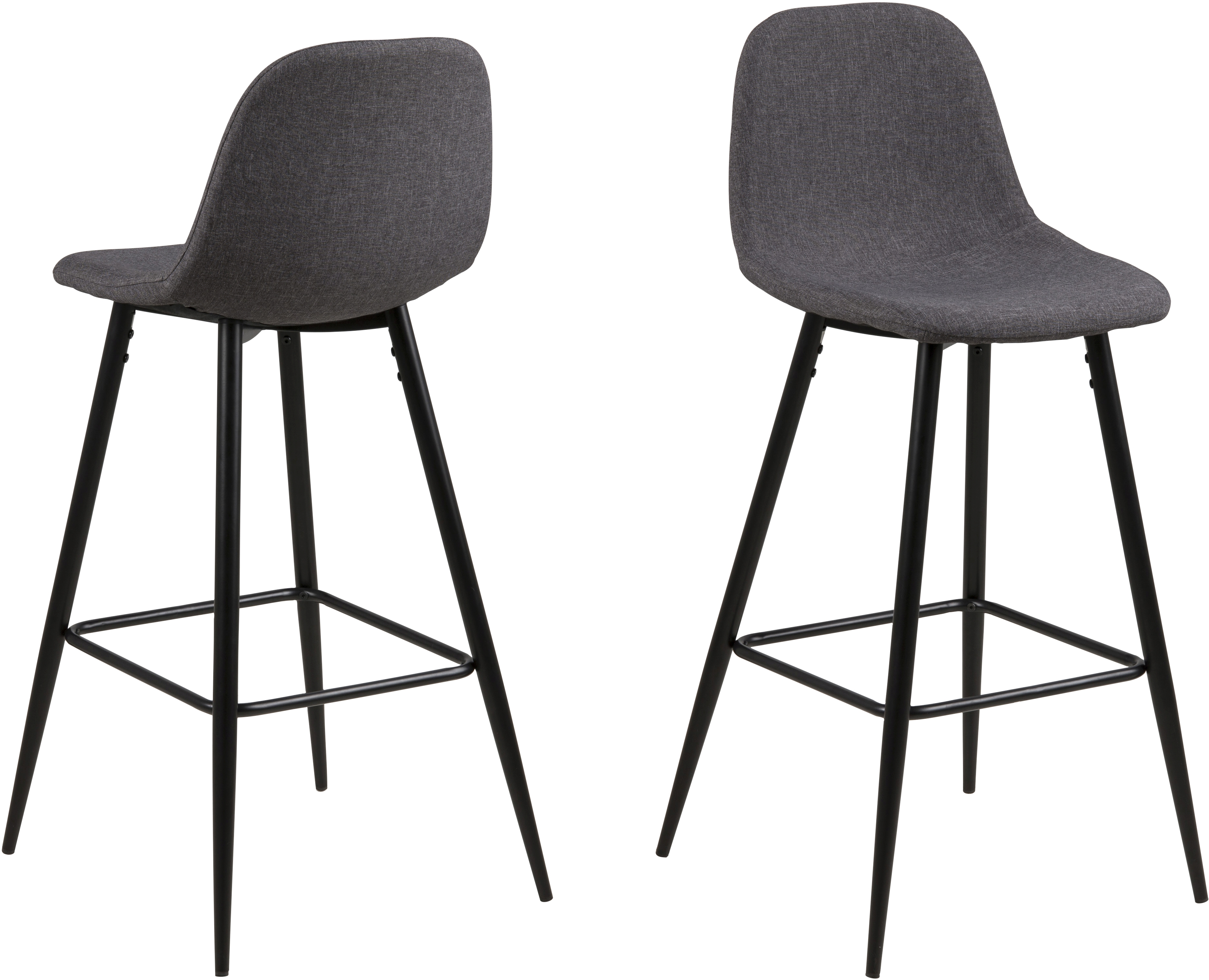 Lot de 2 tabourets de bar WILMA