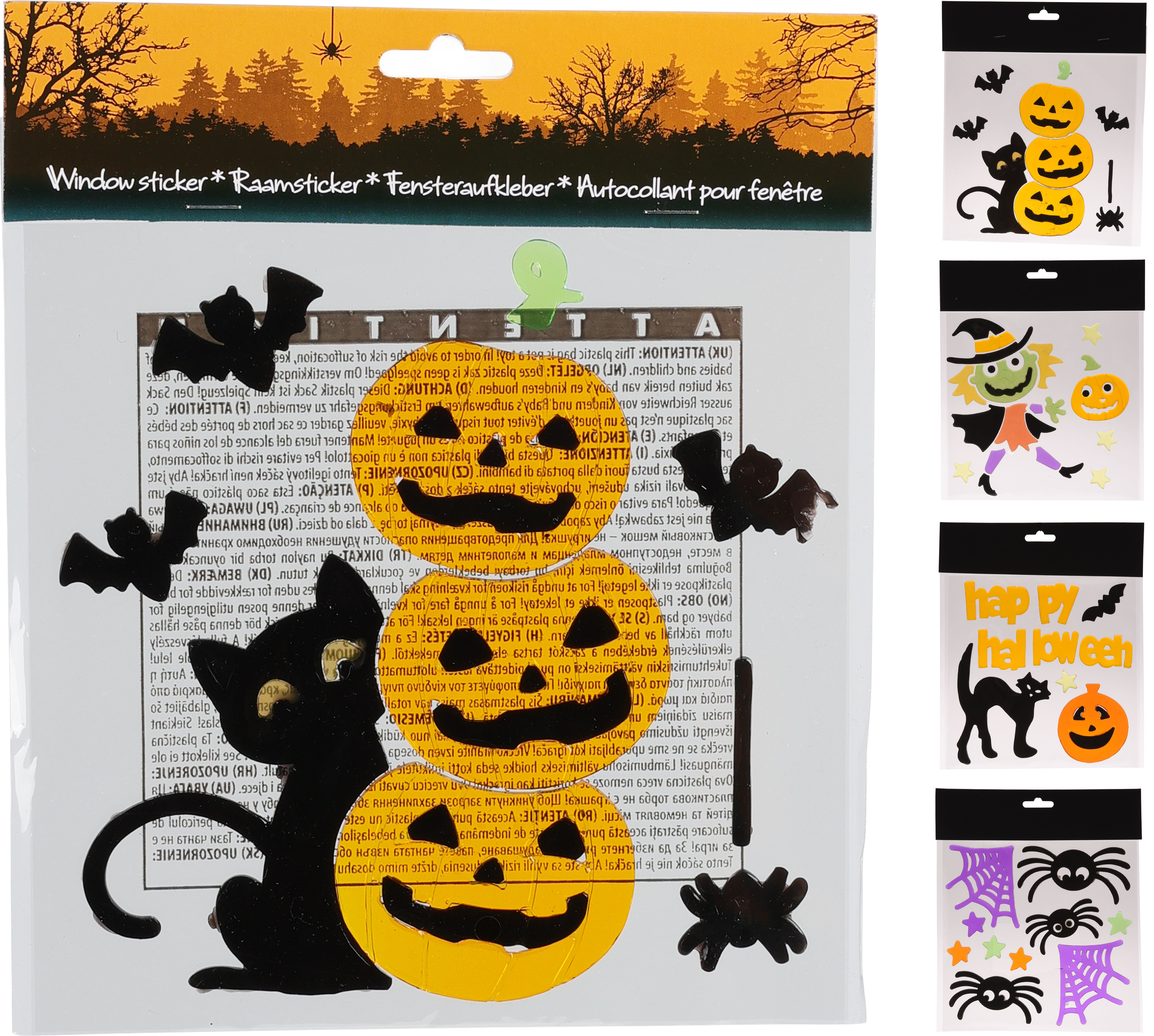 Stickers de fenêtre HALLOWEEN Stickers de fenêtre HALLOWEEN