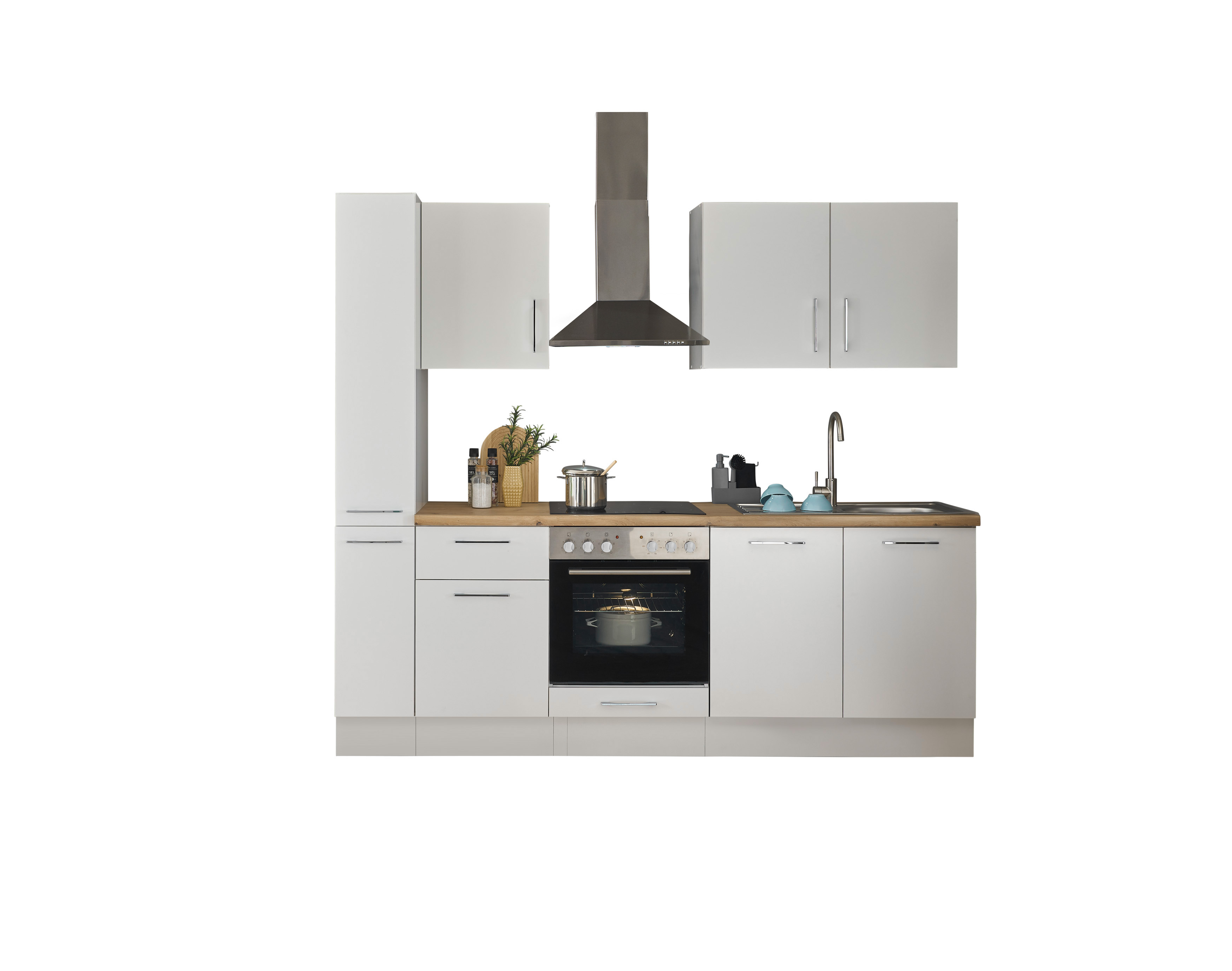 Bloc cuisine avec électroménager CORNWALL (bloc cuisine-armoire coulissante) I Bloc cuisine avec électroménager CORNWALL (bloc cuisine-armoire coulissante) I