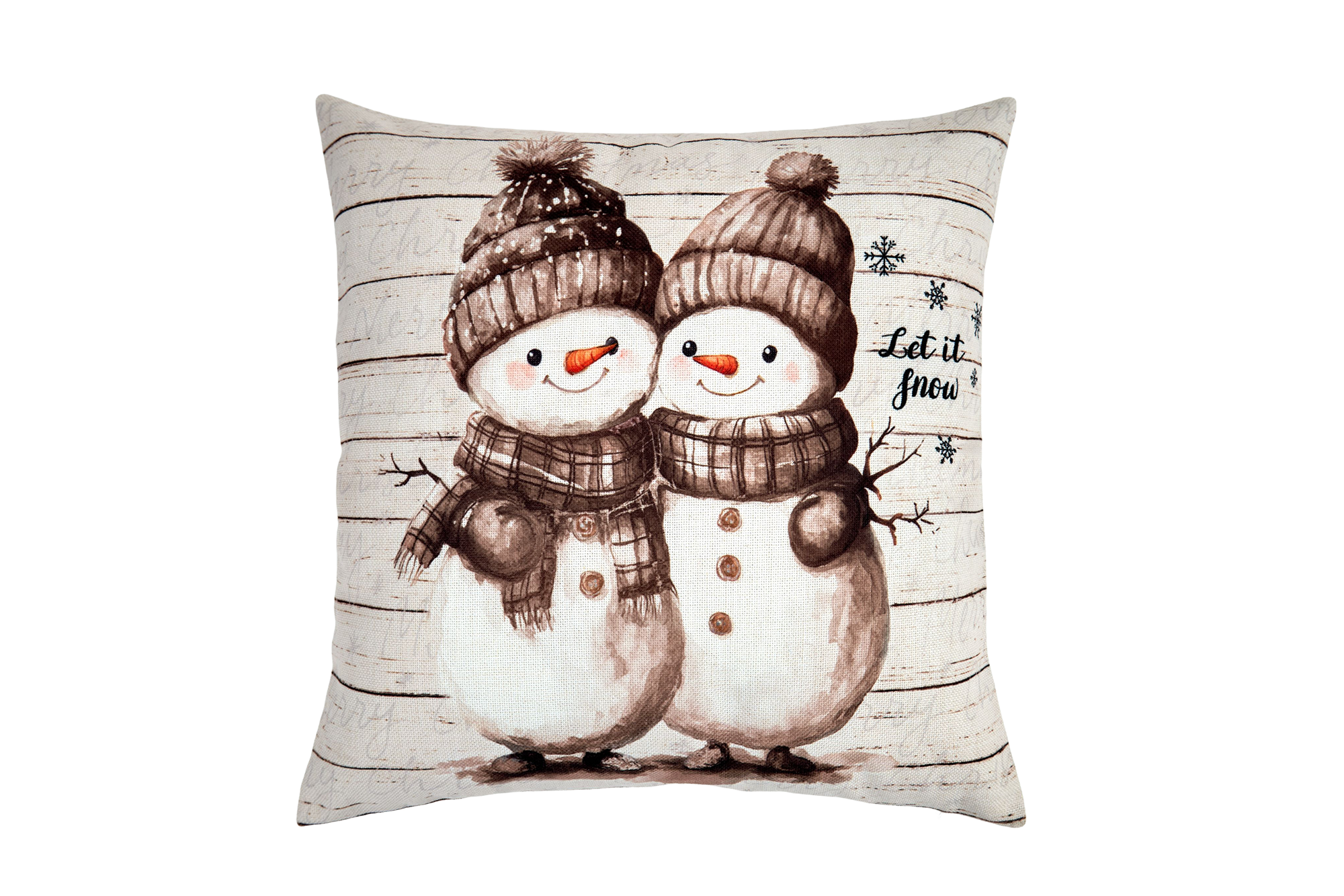 Housse de coussin bonhomme de neige SCHNEEBELLAS