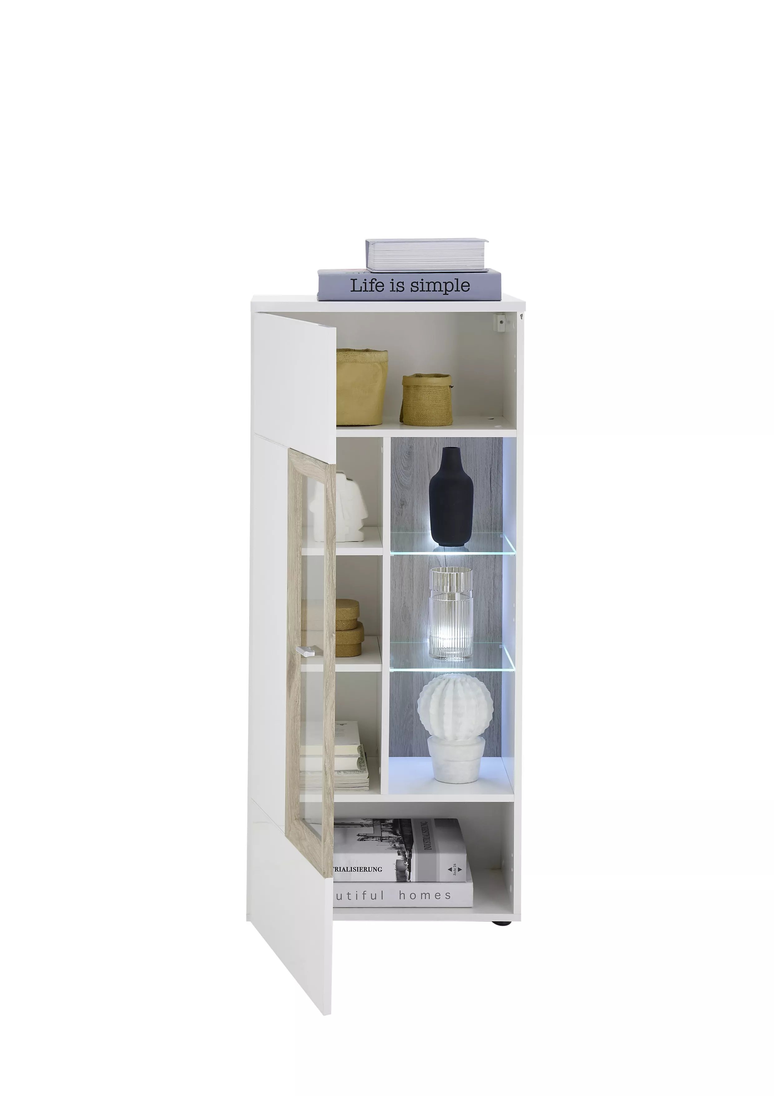 Meuble vitrine avec éclairage BRÜNN