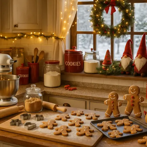 Décorations de Noël : bonhommes en pain d'épices & Co.