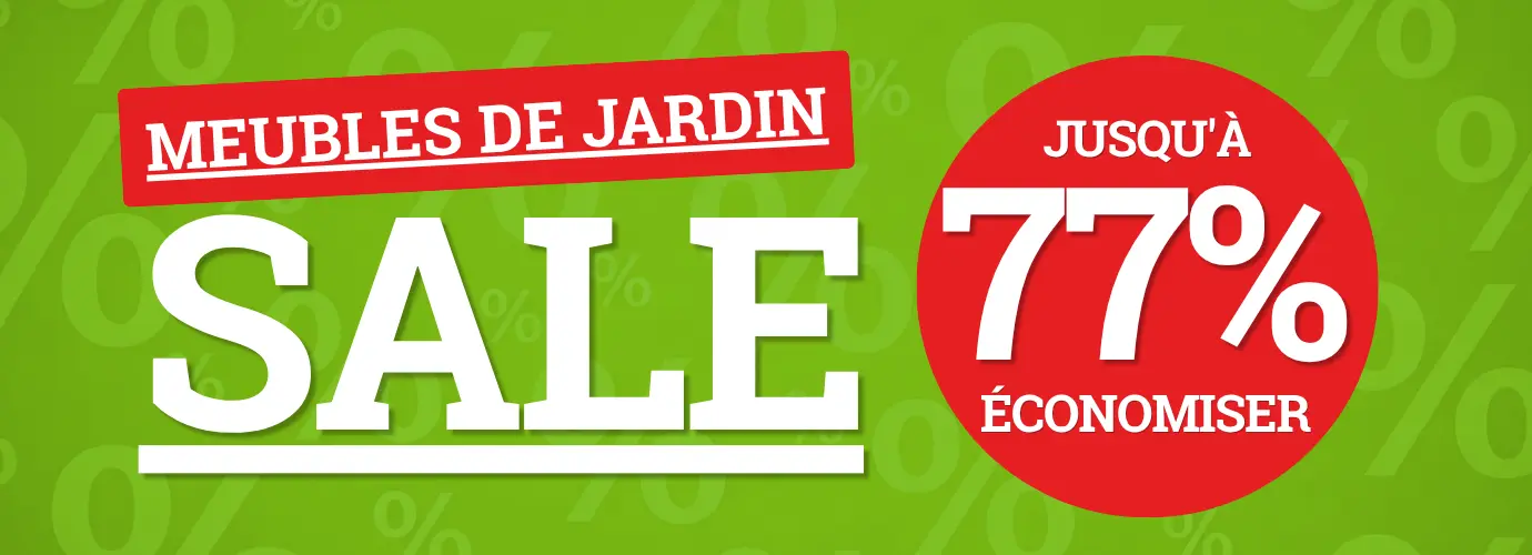 Grande promotion sur le mobilier de jardin : économisez jusqu'à 77 % dès maintenant