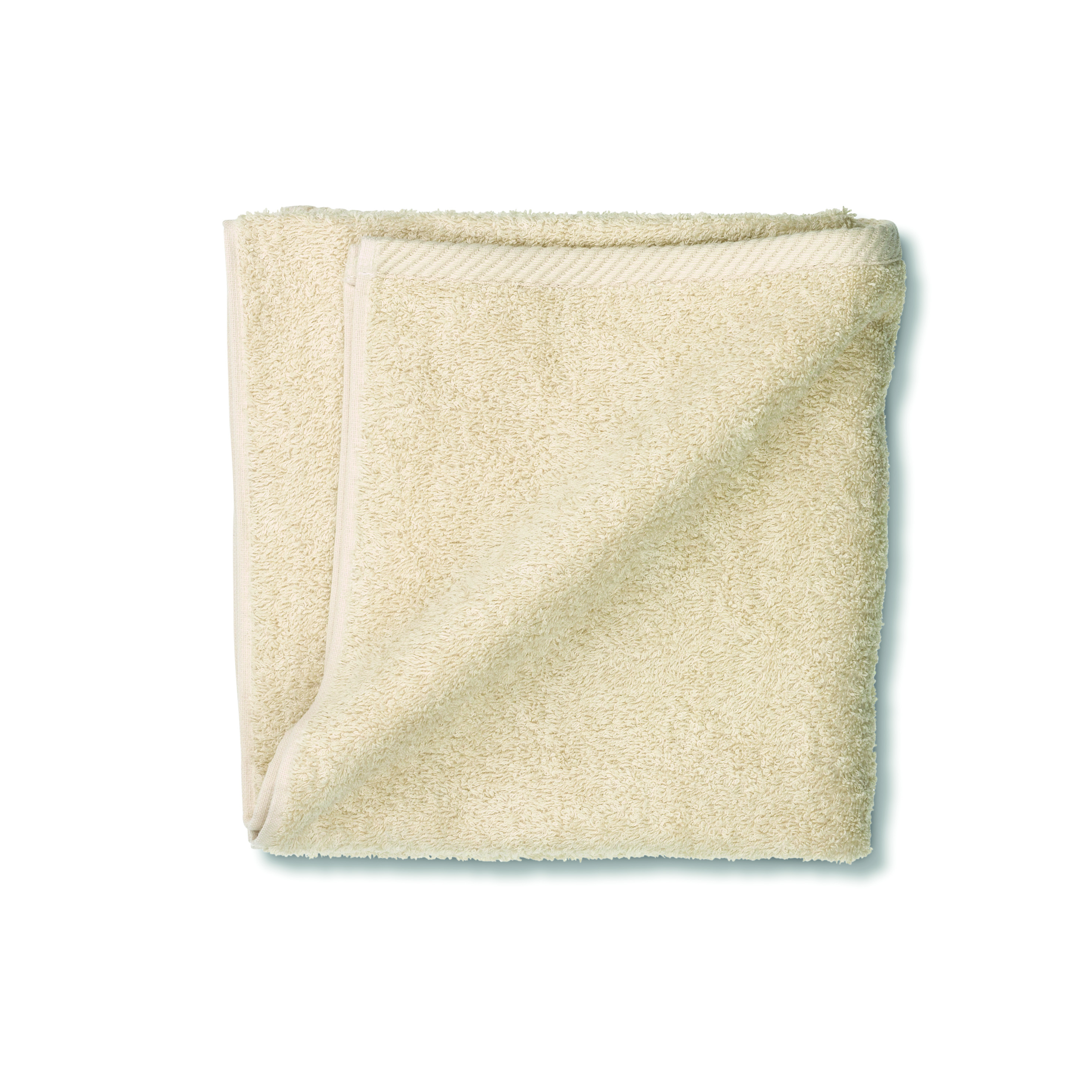 Serviette de douche beige sable LADESSA
