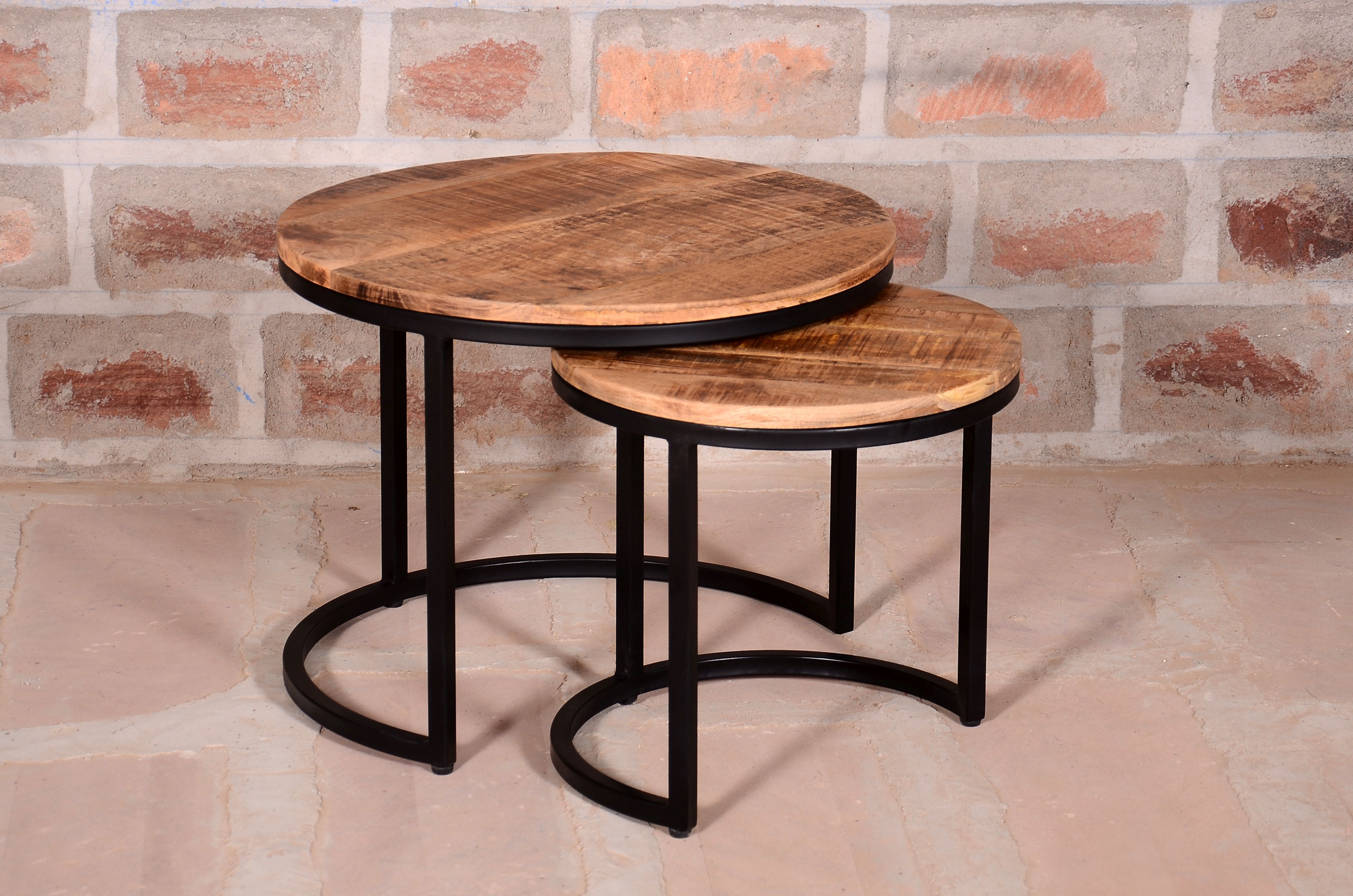 Lot de 2 tables basses IRON