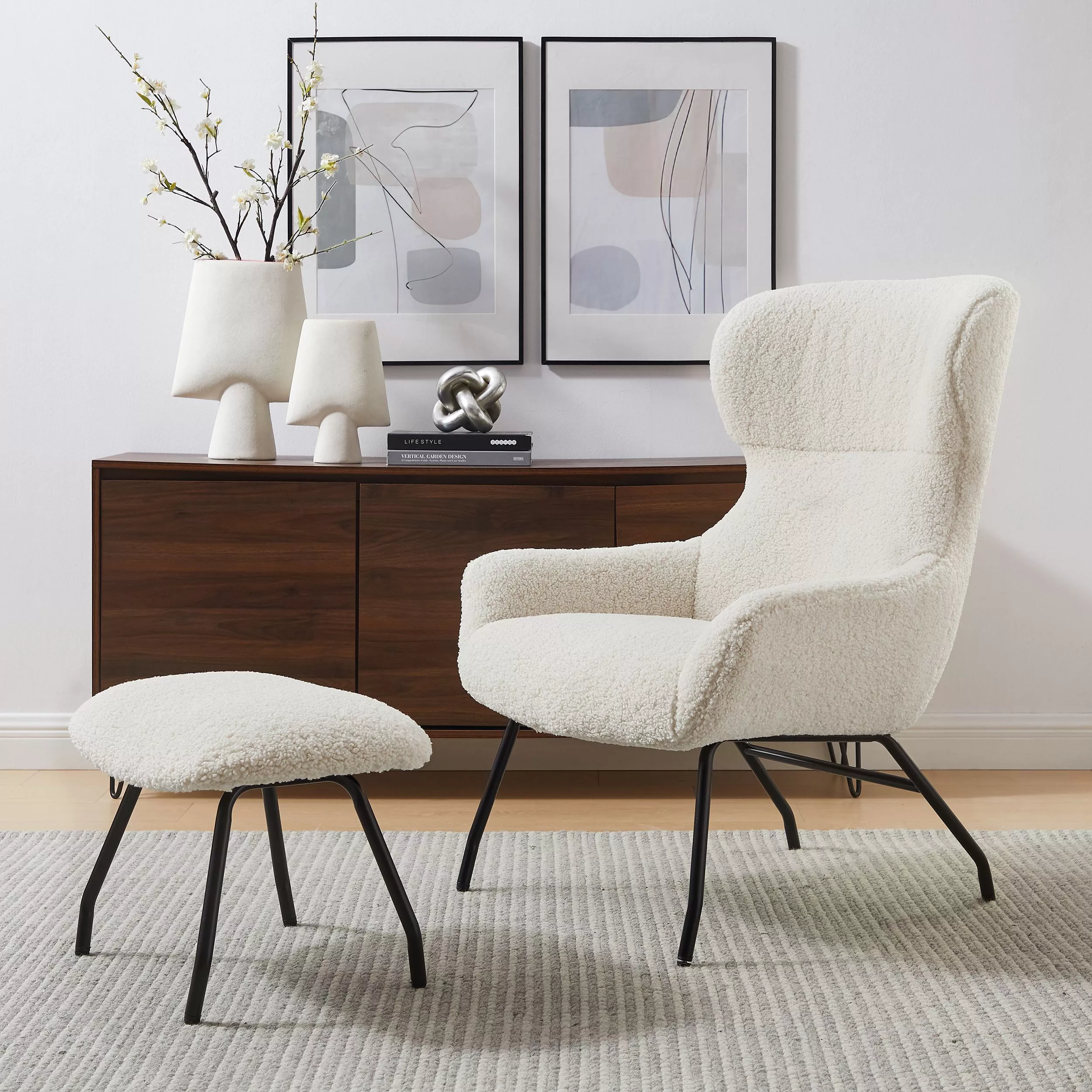 Fauteuil avec repose-pied 367797