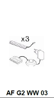 Eclairage de fond 3 pièces CATANIA CHAMBORD AF G2 WW 03