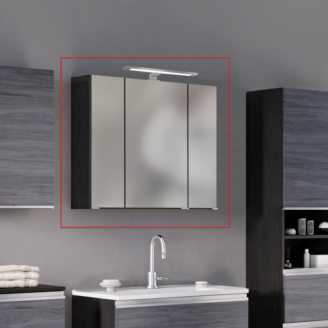 Armoire de toilette 3D 80 cm AREZZO