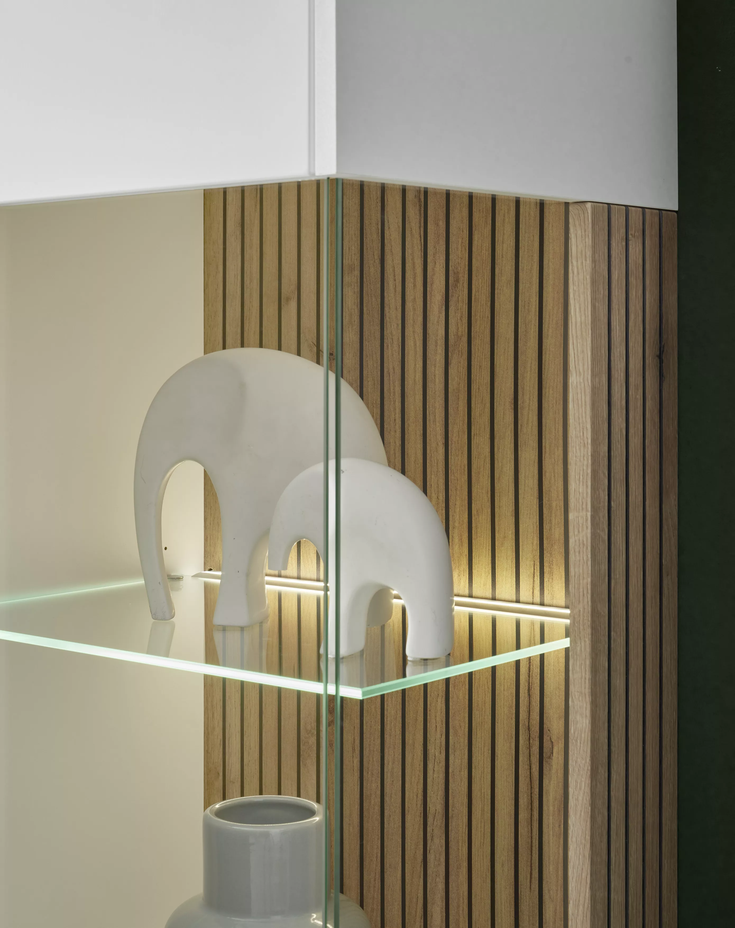 Eclaire LED des tablettes en verre HUDSON