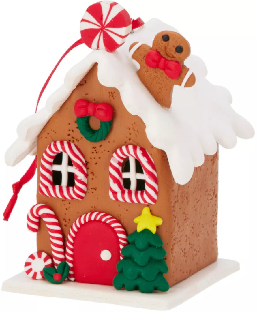 Maison de pain d'épices LED à suspendre CHRISTMAS