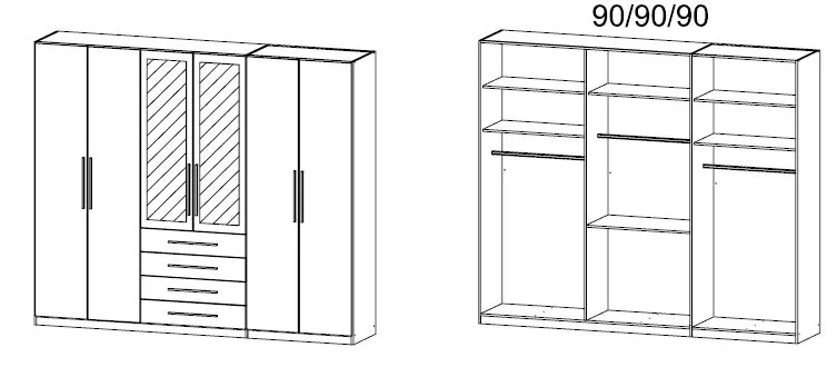 Armoire à portes battantes KEMPTEN