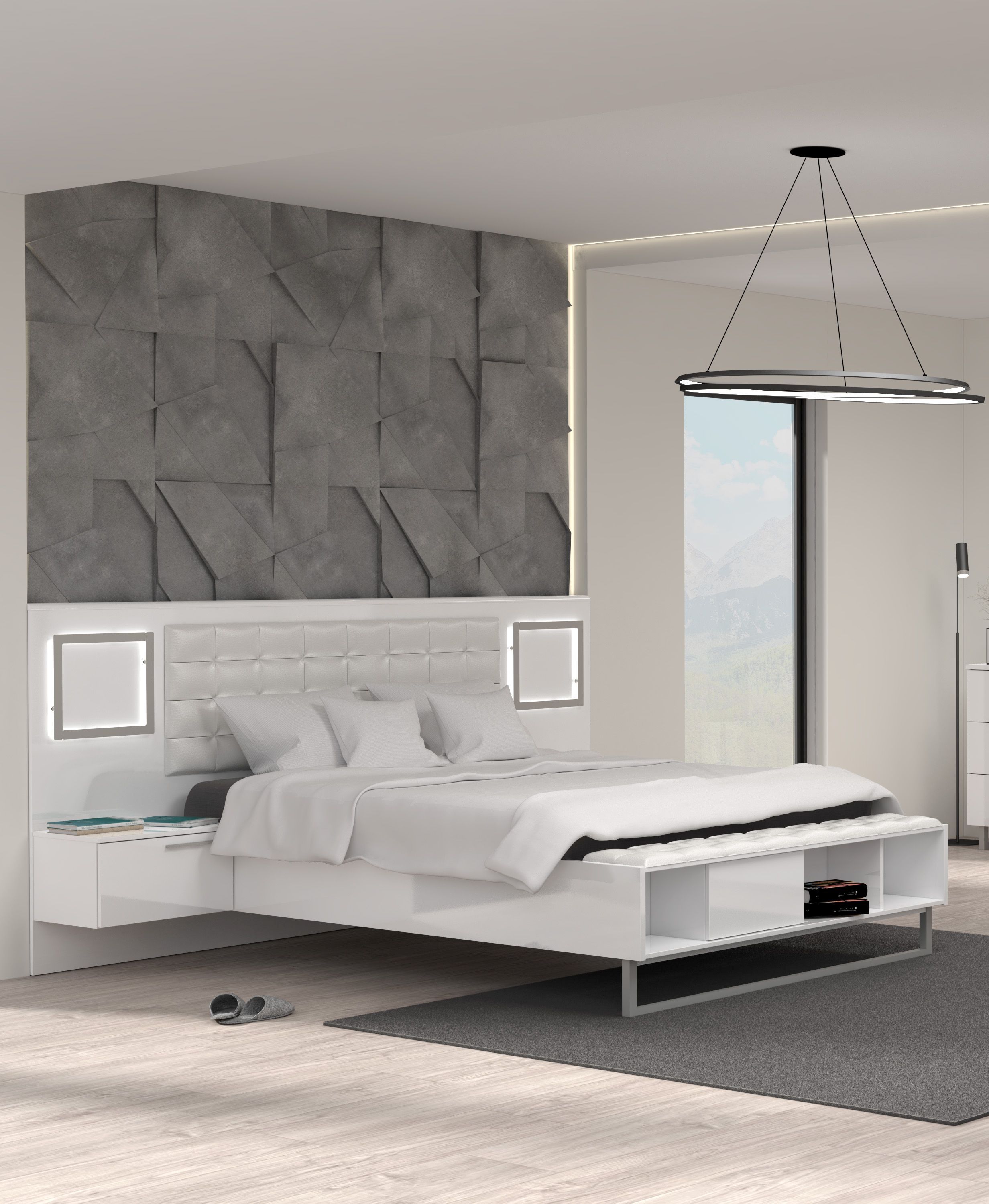Lit et 2 chevets SIRIUS CROWN Lit et 2 chevets SIRIUS CROWN