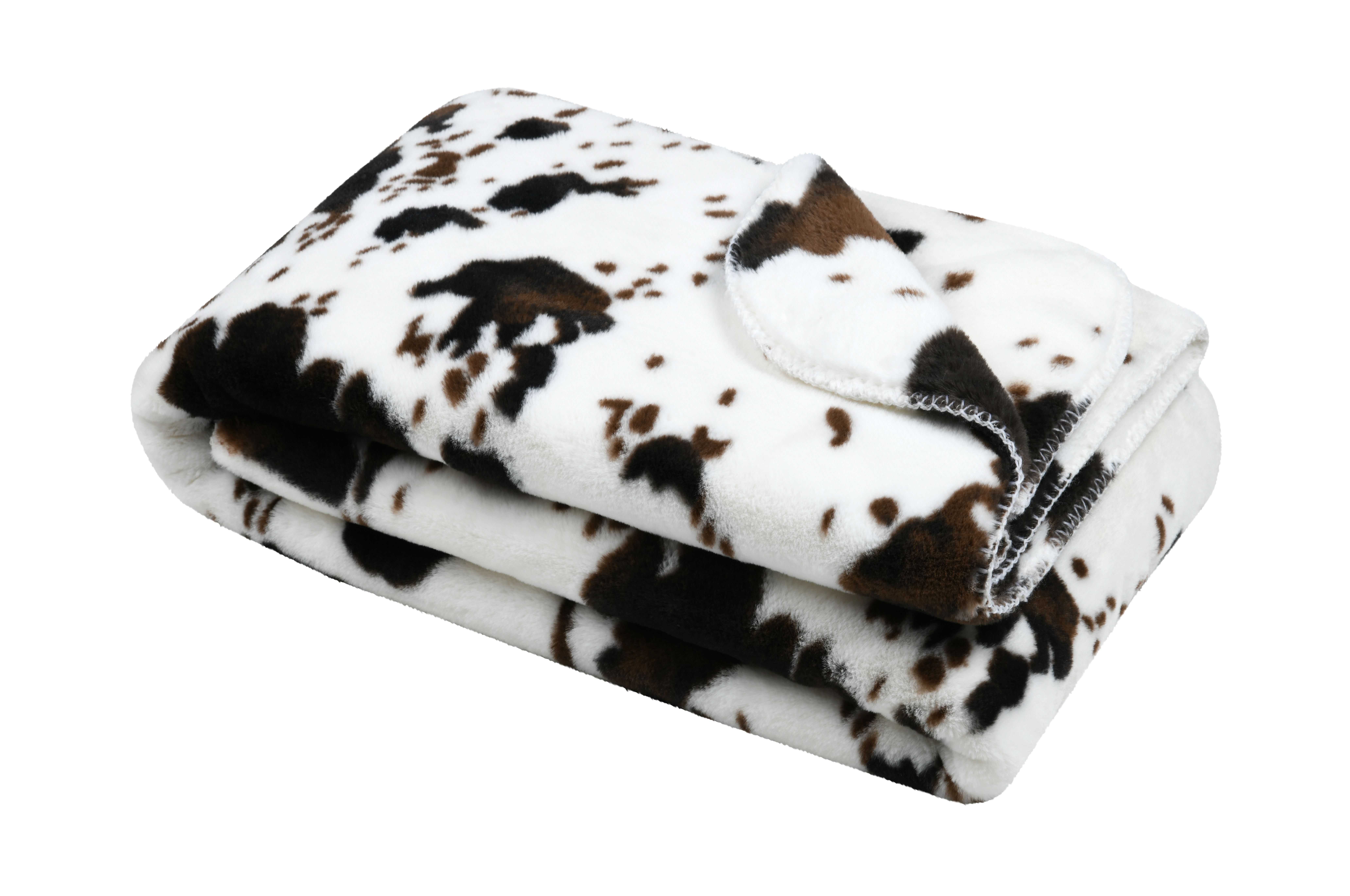 Plaid aspect peau de vache HOMETEX