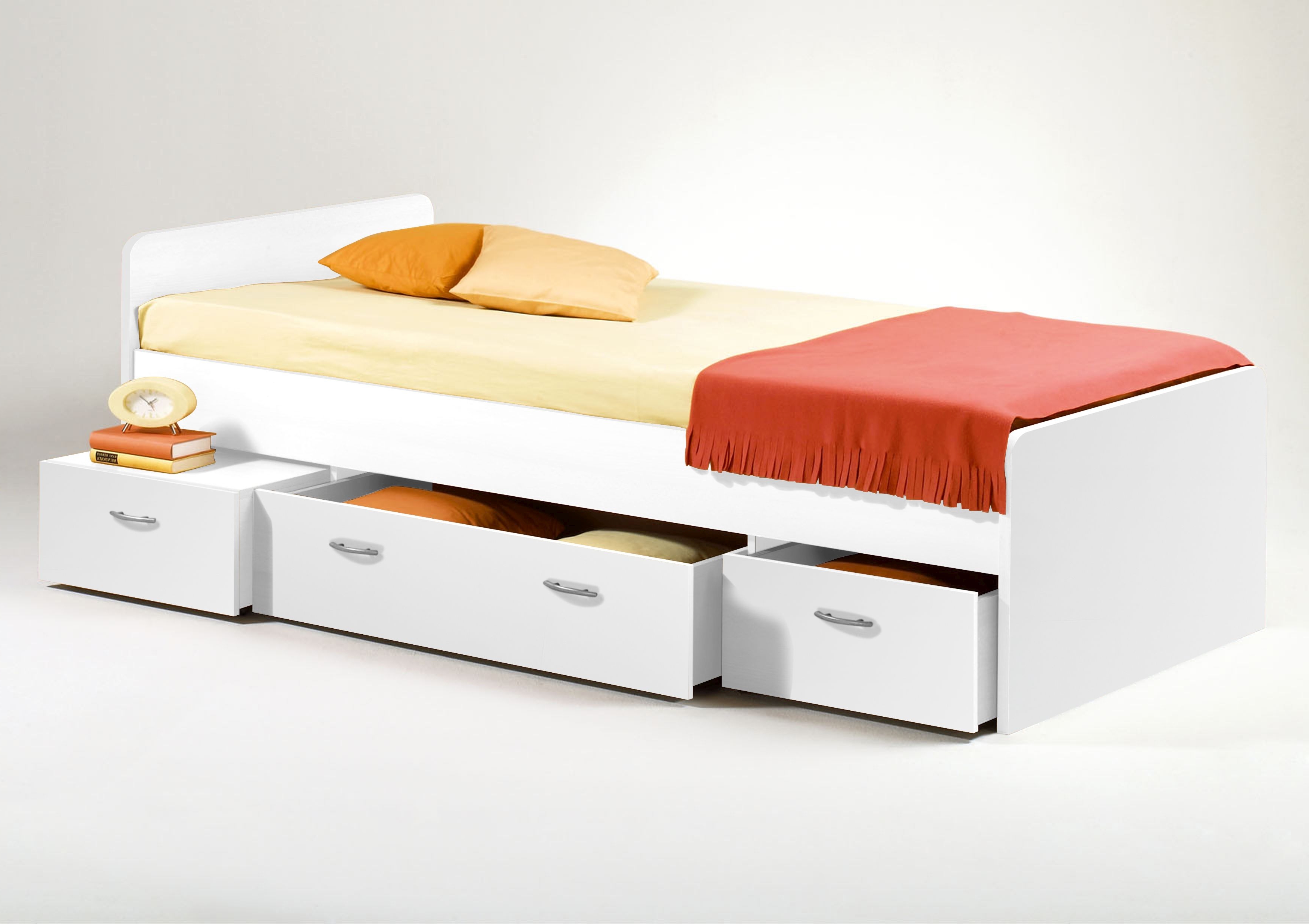 Lit avec rangement 90 x 200 cm BORO