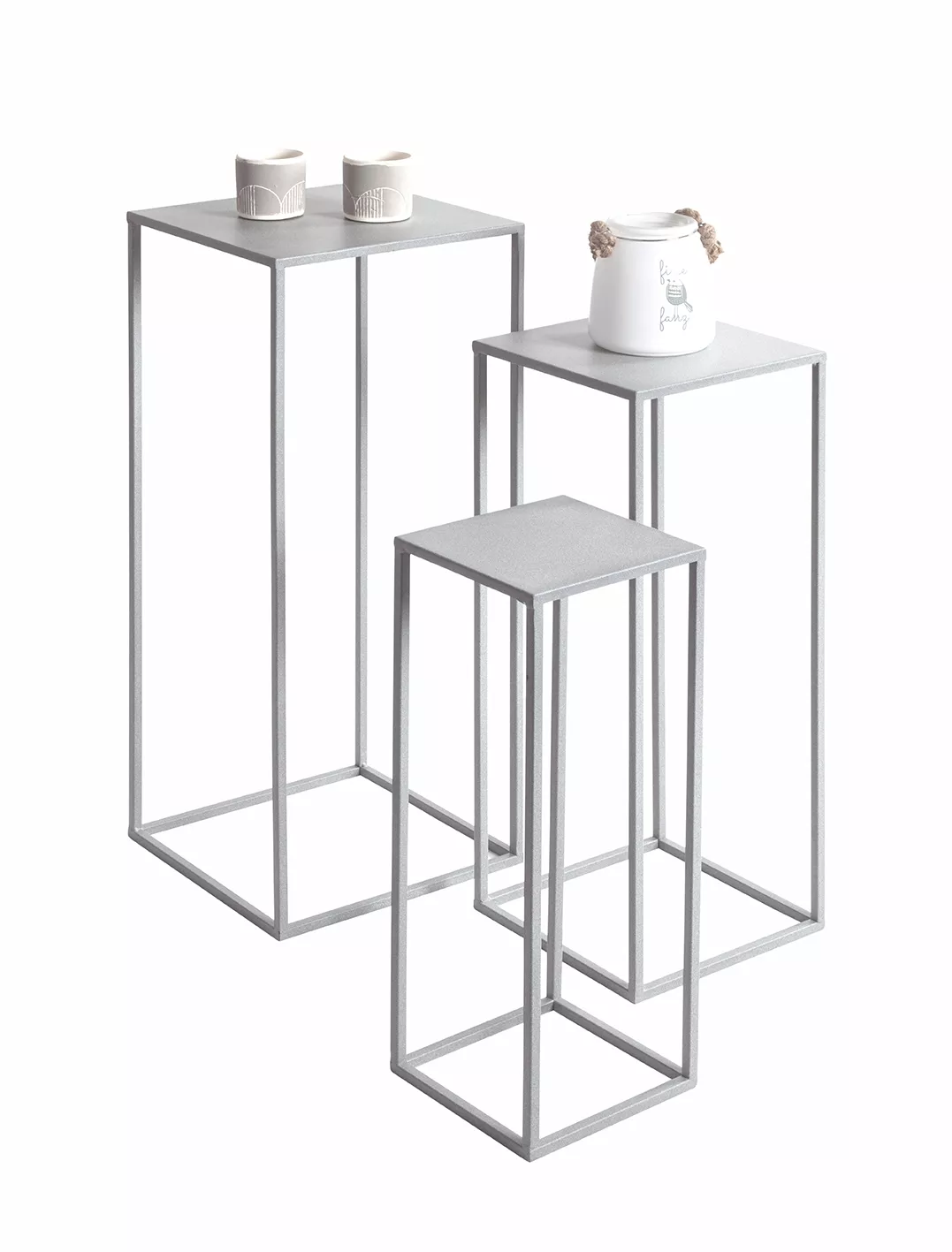 Lot de 3 sellettes porte-plantes VALLETTA 2