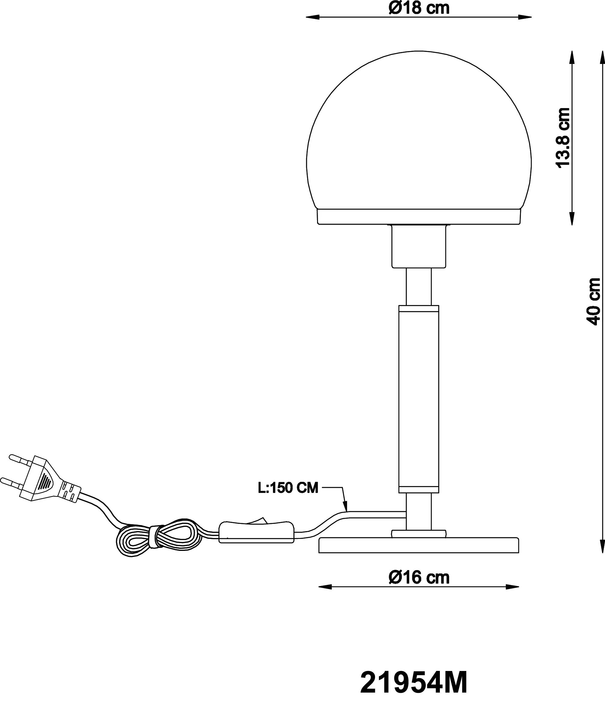 Lampe de table  HAKU