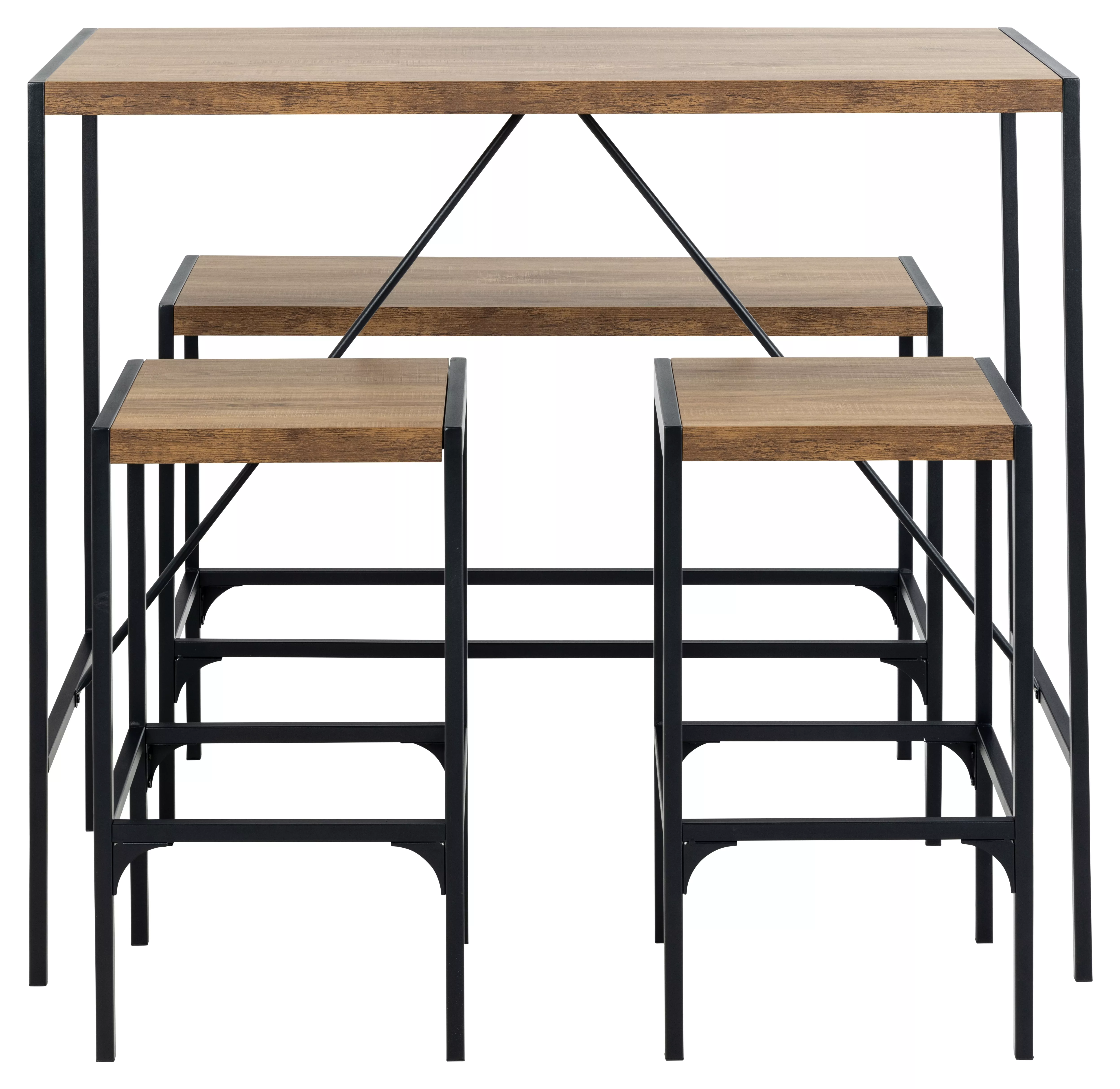 Ensemble table bar, banc et tabourets BERLIN