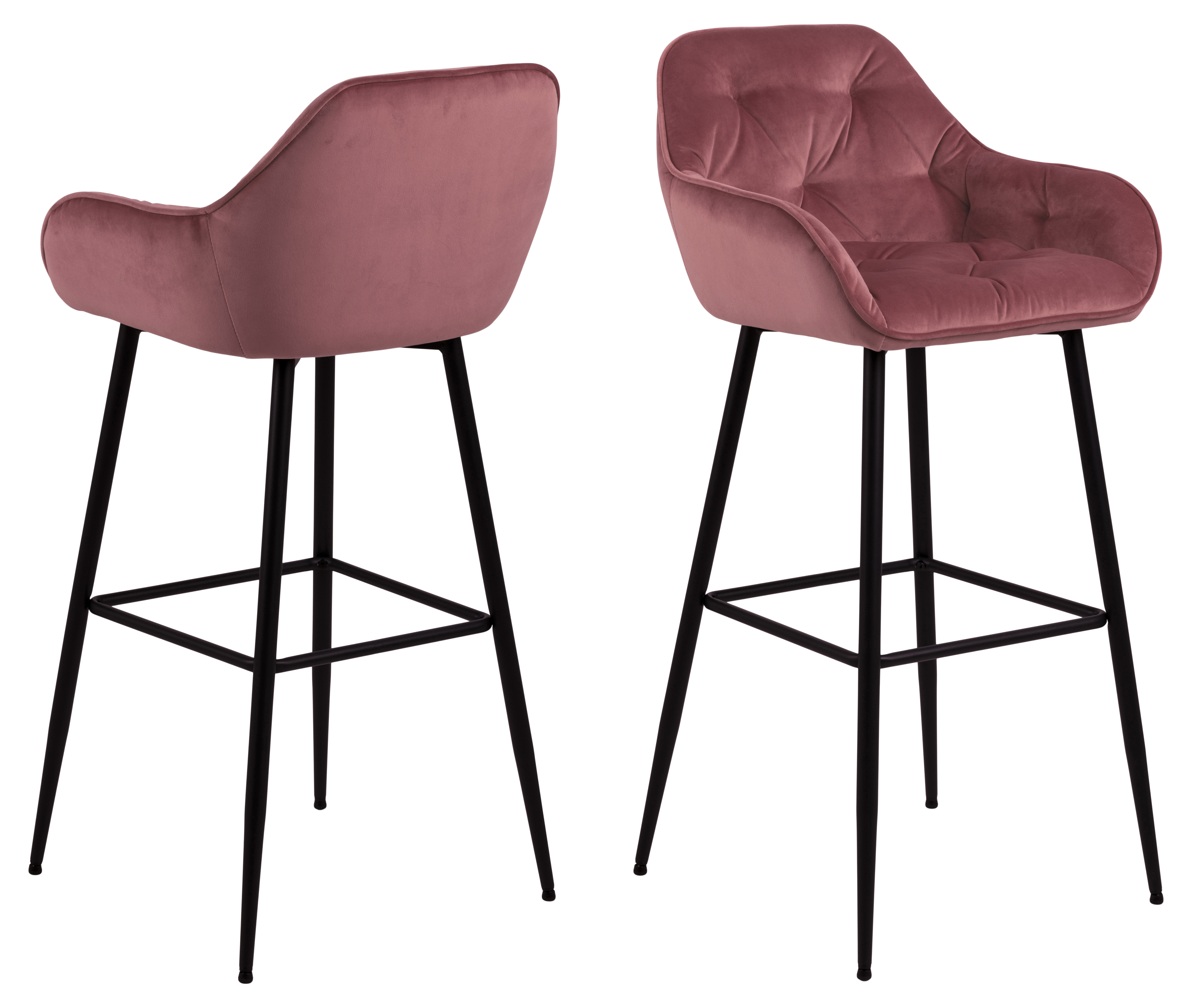 Lot de 2 tabourets de bar BROOKE