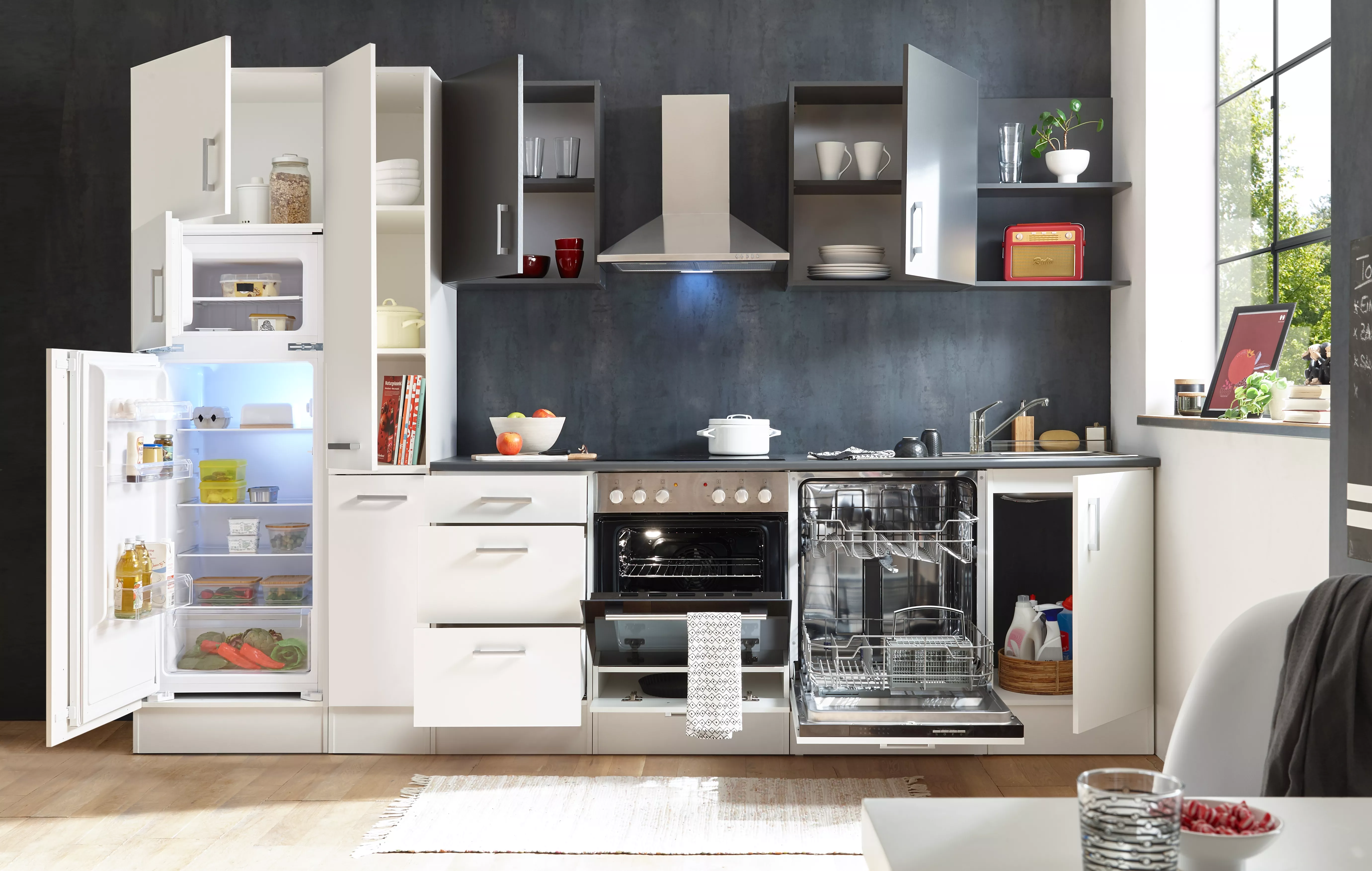 Bloc cuisine avec électroménager CORNER 310 + E EGKC