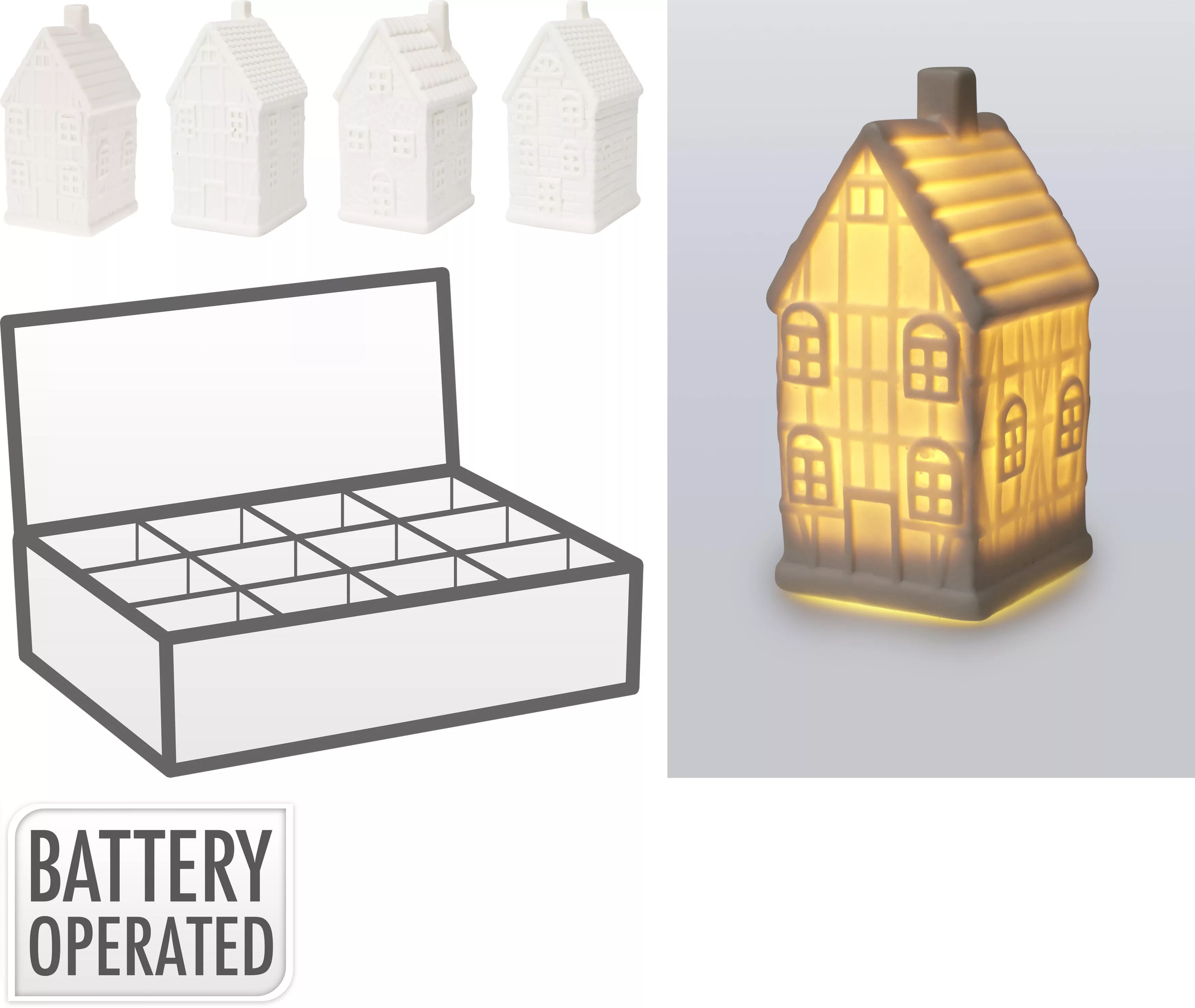 Maison avec LED DEKO