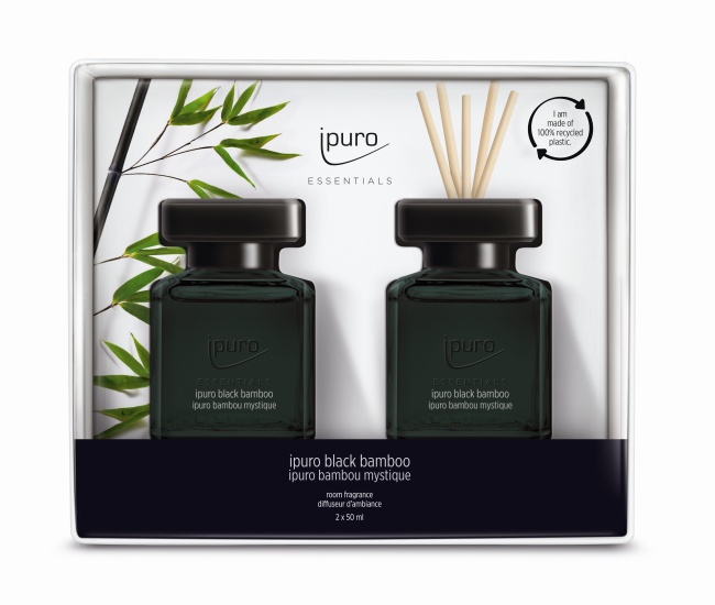 Lot de diffuseurs de parfum Ipuro  BLACK BAMBOO 2X50ML