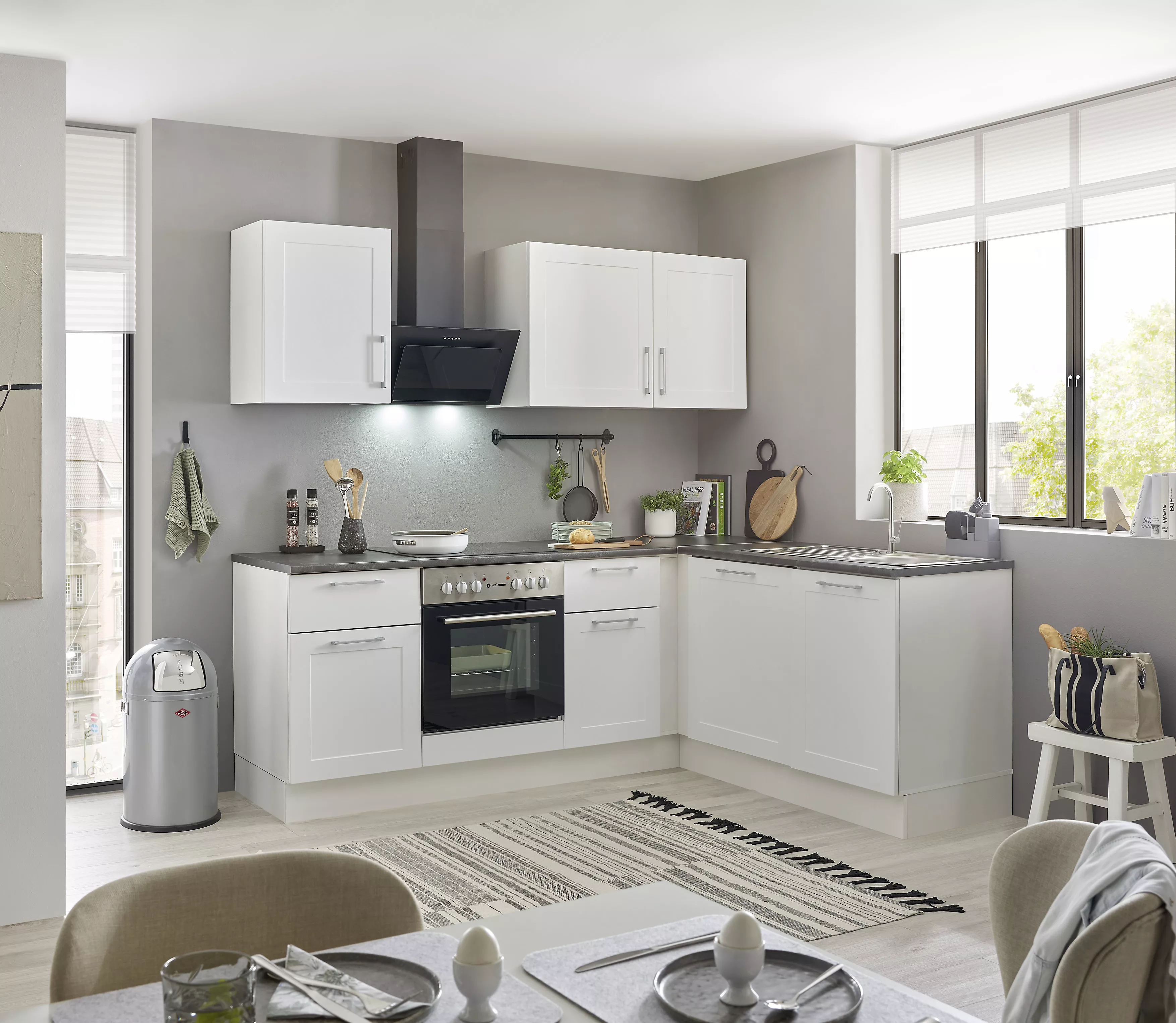 Bloc cuisine avec électroménager HASTINGS (cuisine d'angle) I