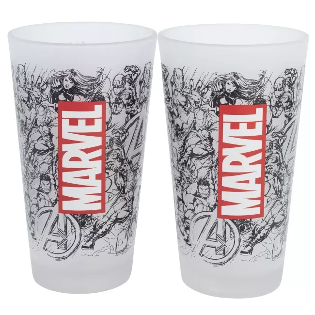 Lot de 2 verres Marvel MARVEL