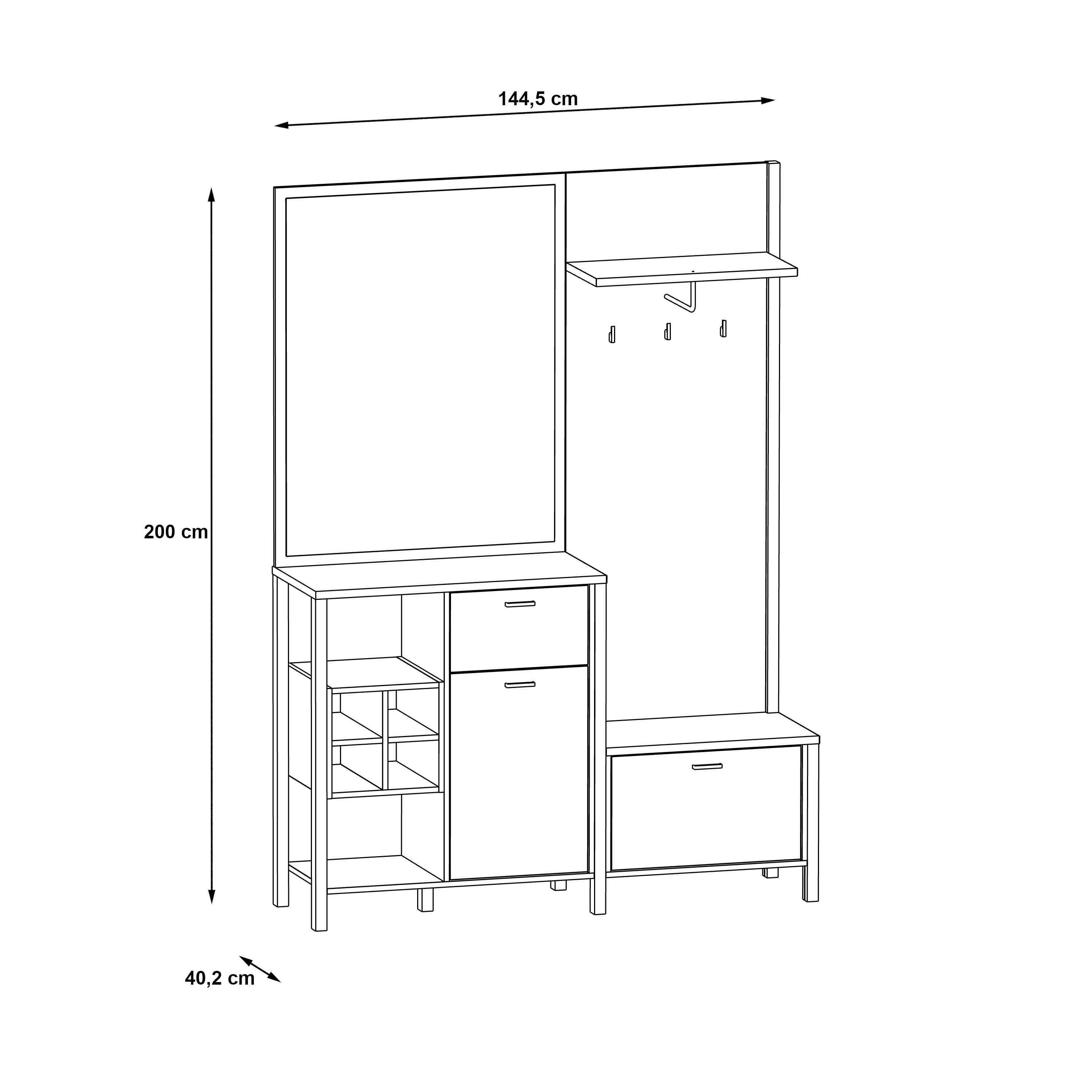 Vestiaire compact HIGH ROCK