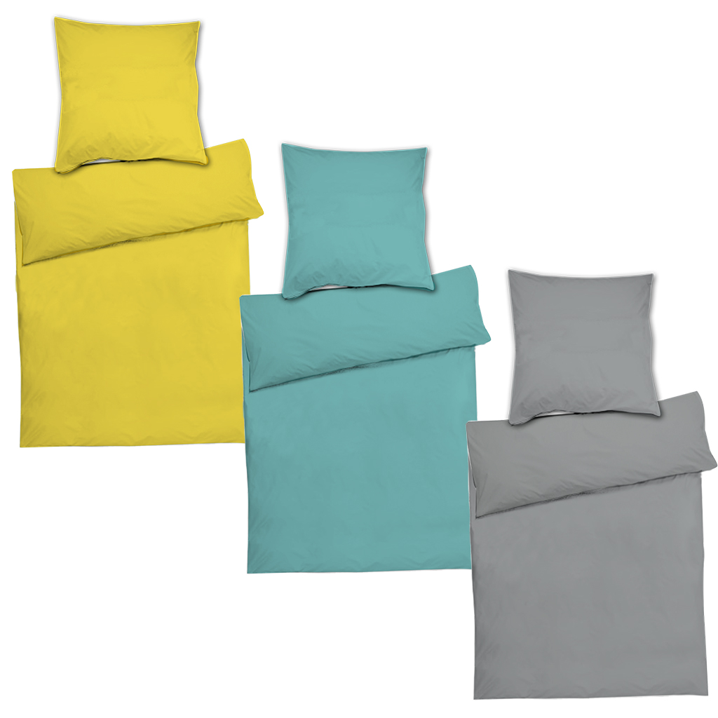 Parure de lit en satin uni 135x200cm Nickita Parure de lit en satin uni 135x200cm Nickita