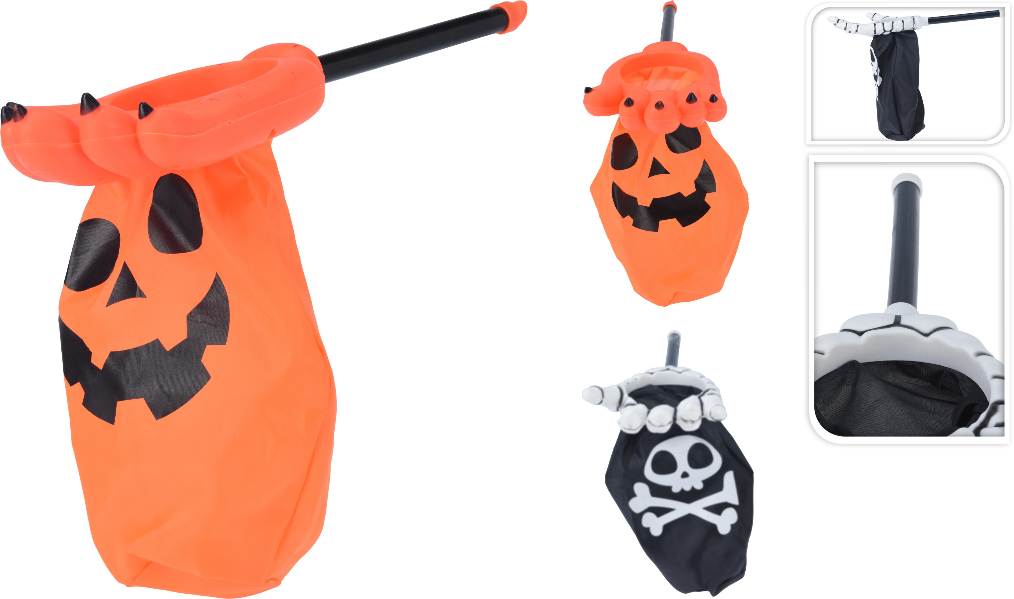 Sac à bonbons sur tige HALLOWEEN