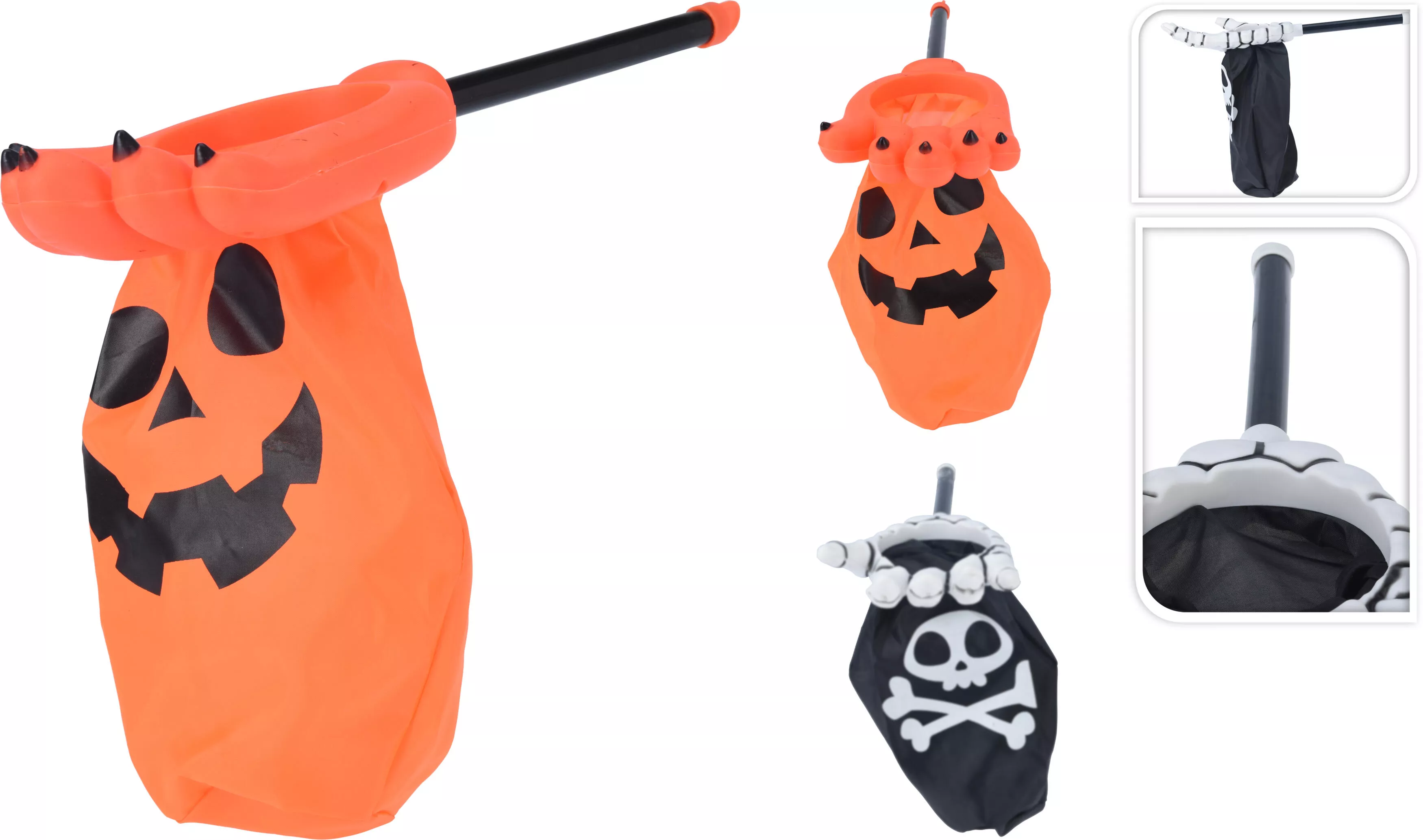 Sac à bonbons sur tige HALLOWEEN