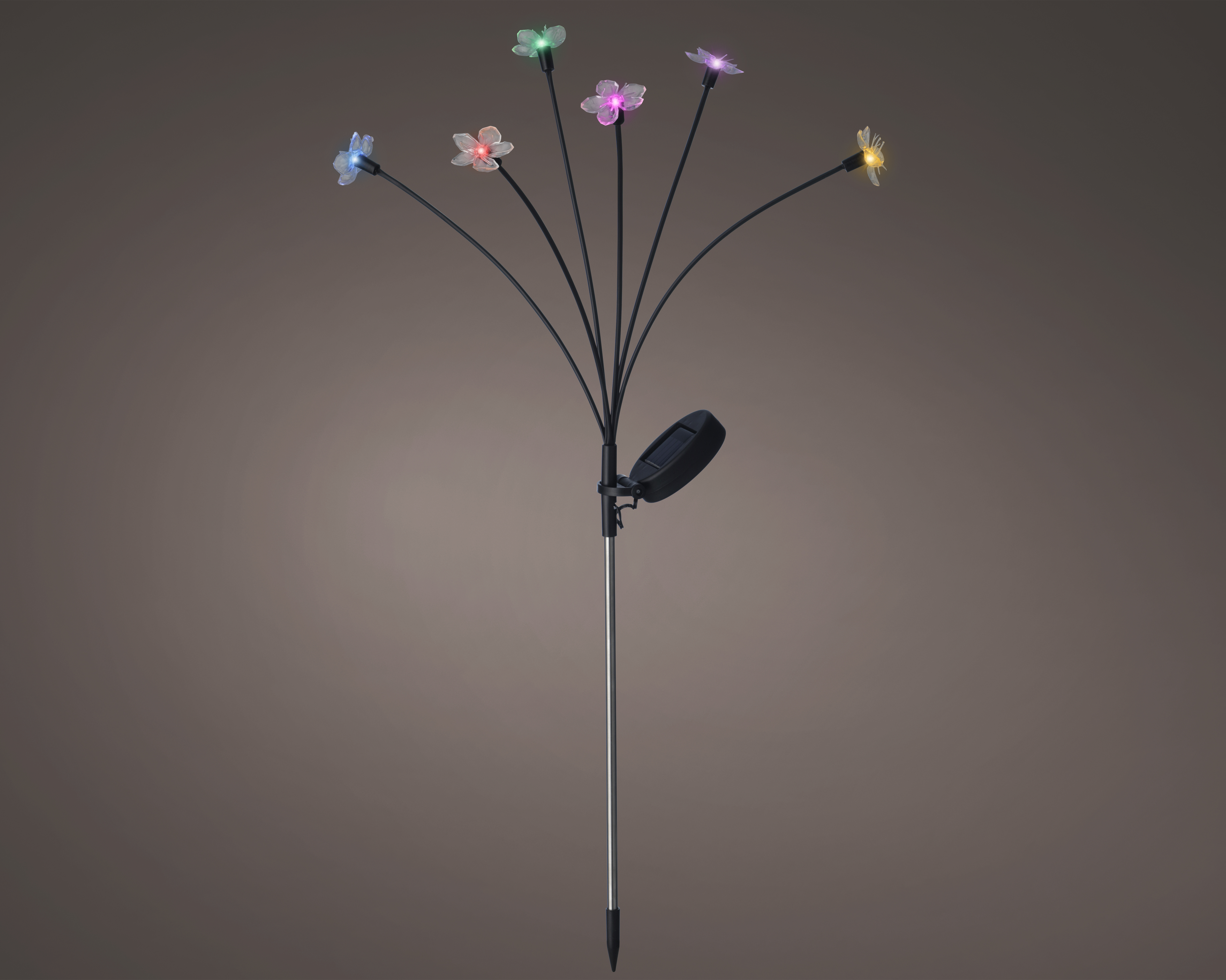 Lampe solaire avec piquet fleurs SOLAR