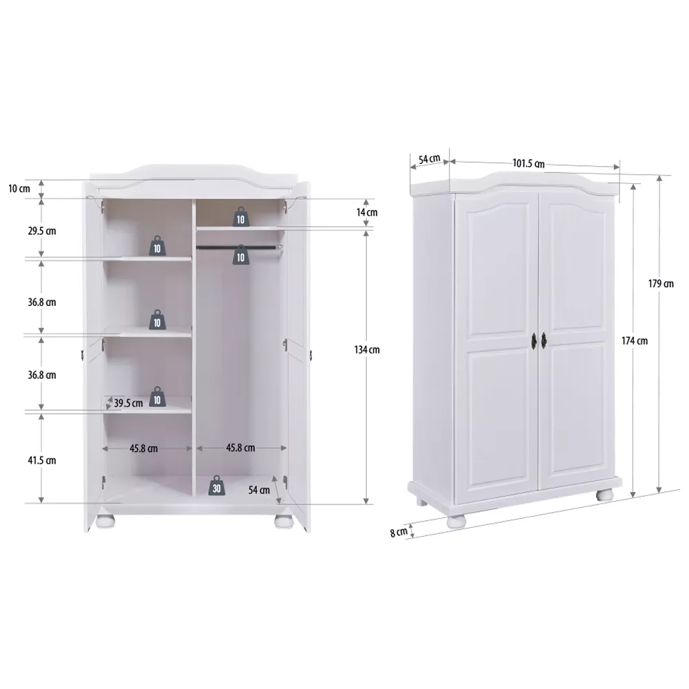 Armoire à vêtements HEDDA
