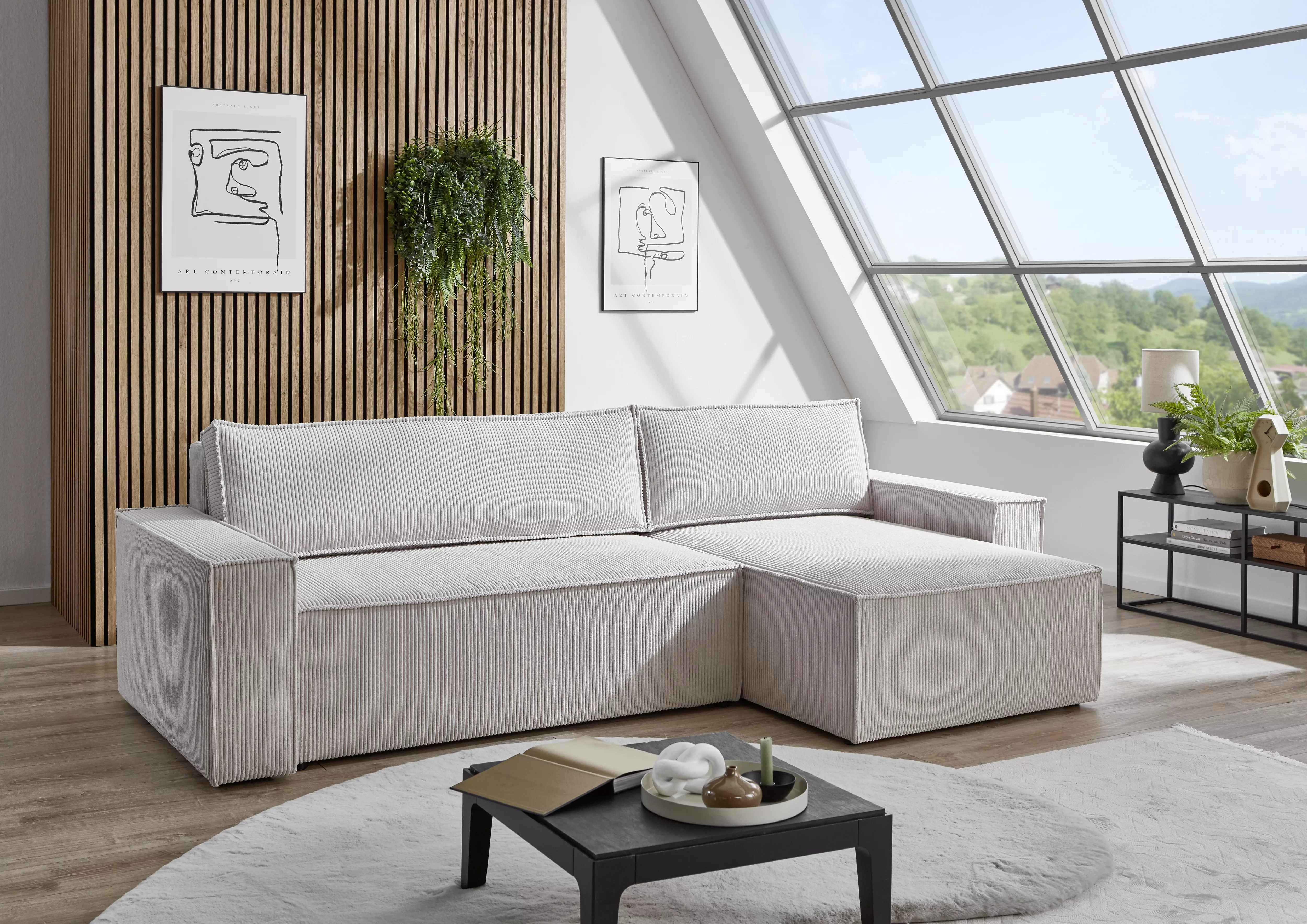Canapé d'angle convertible WOLGAST