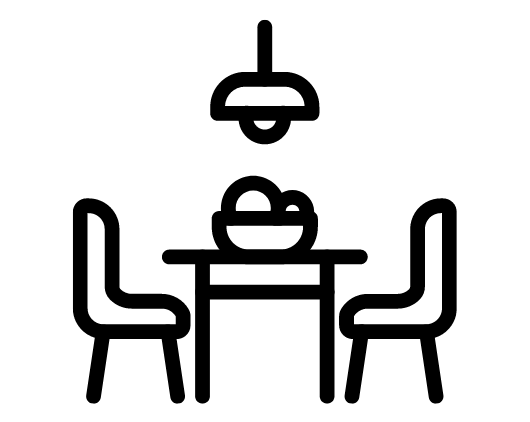 Icône pour les meubles de salle à manger