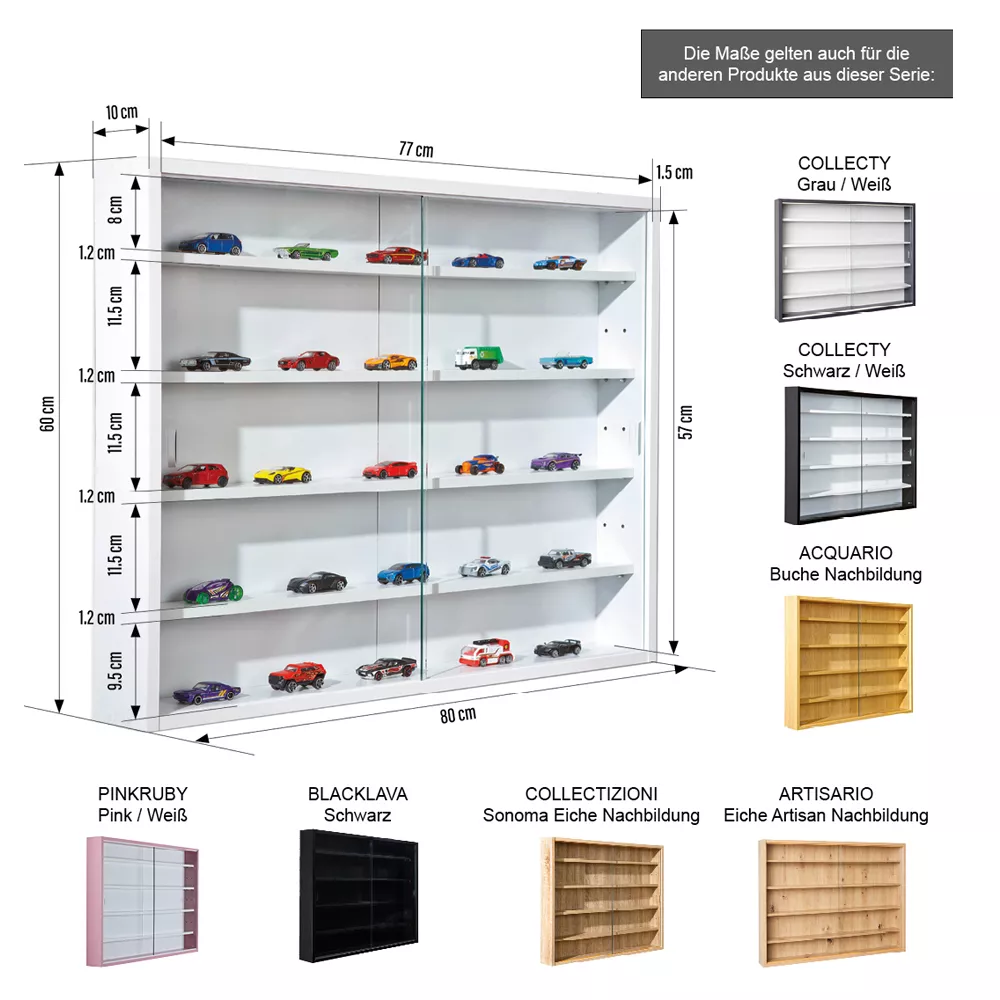 Vitrine pour collections  COLLECTY