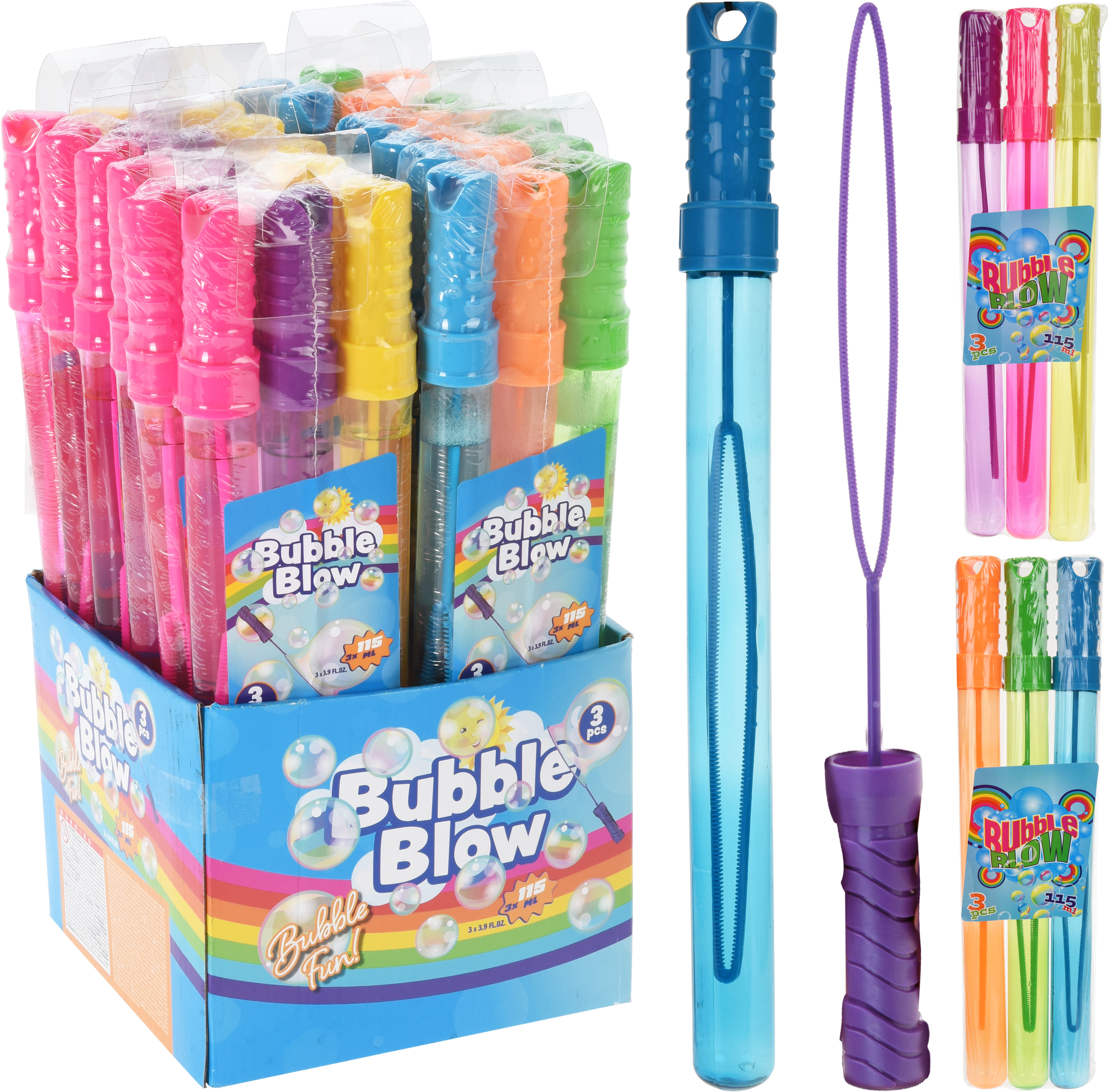 Lot de 3 tubes de bulles de savon EH