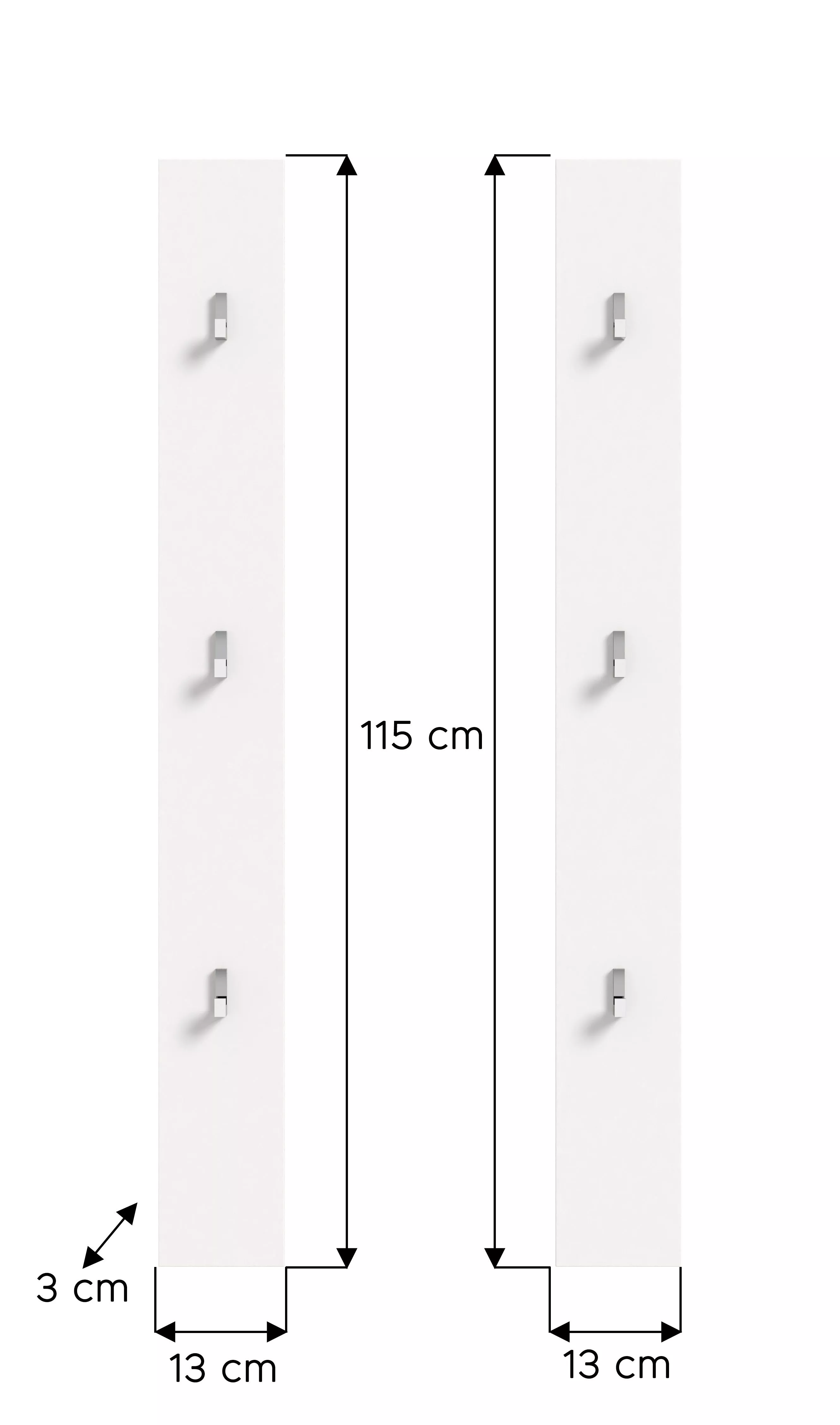Garderobenpaneele 2er-Set BODITE