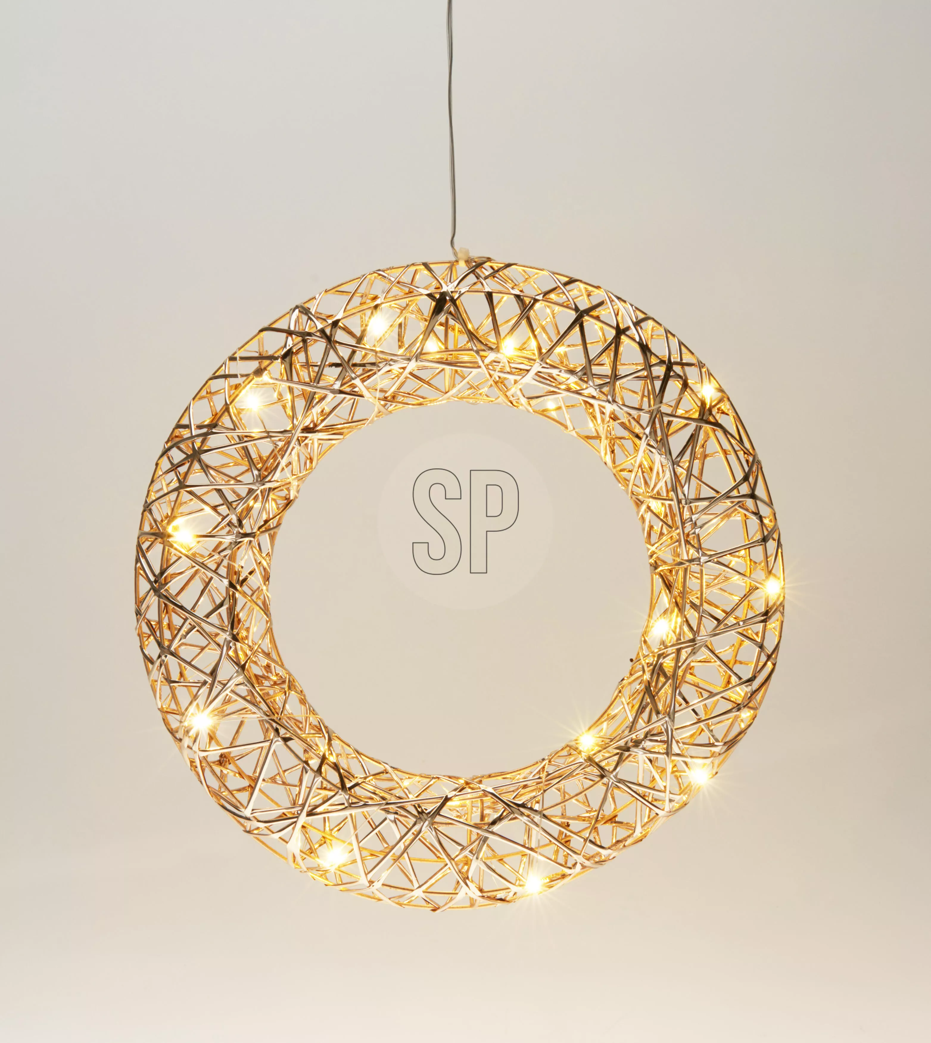 Couronne avec LED CHRISTMAS