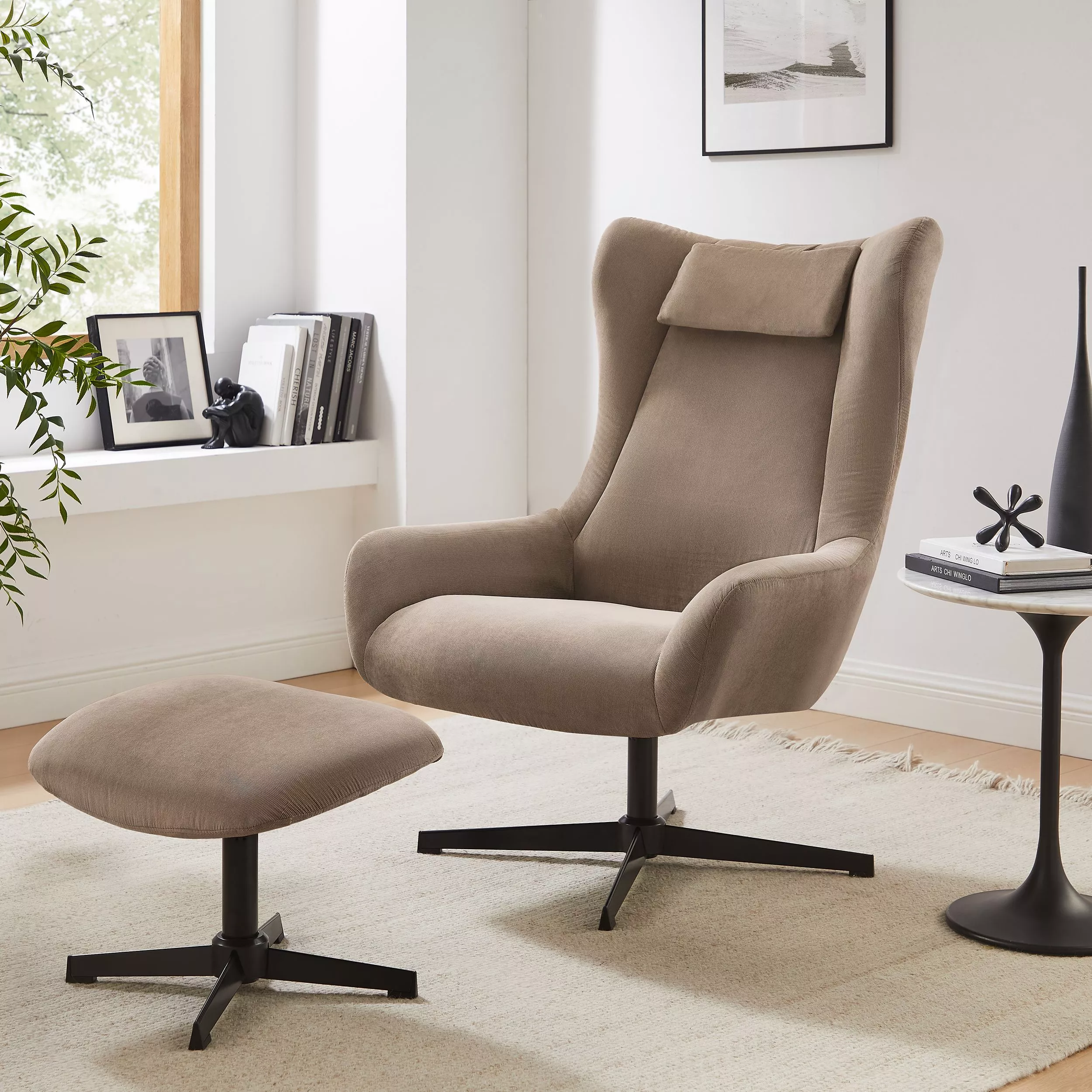 Fauteuil avec repose-pied 367834