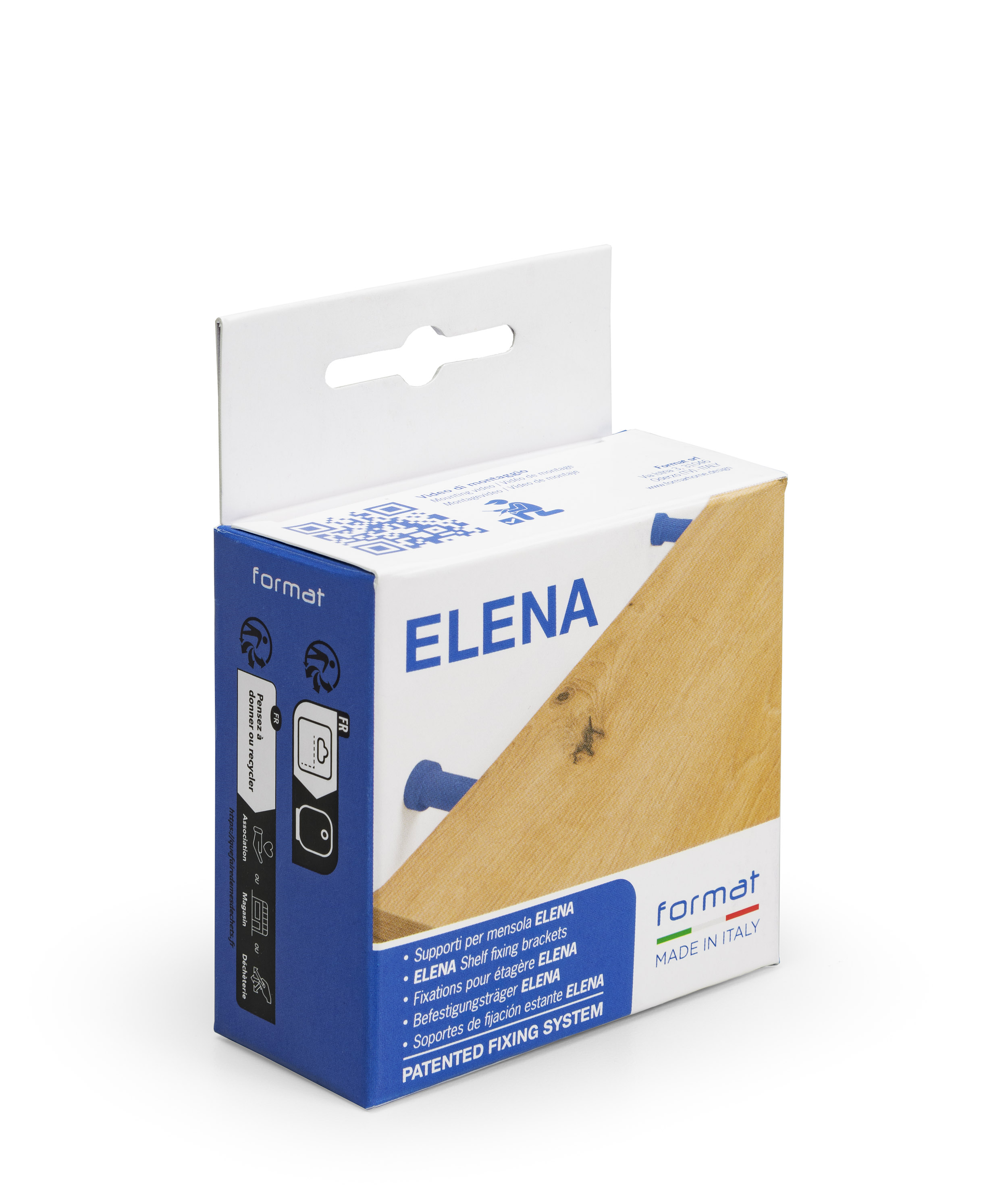 Lot de 2 fixations pour étagère ELENA