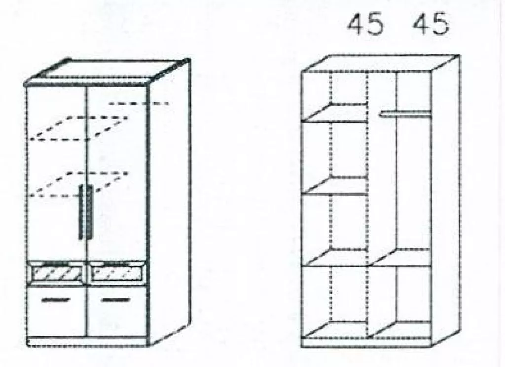 Armoire à vêtements BOCHUM