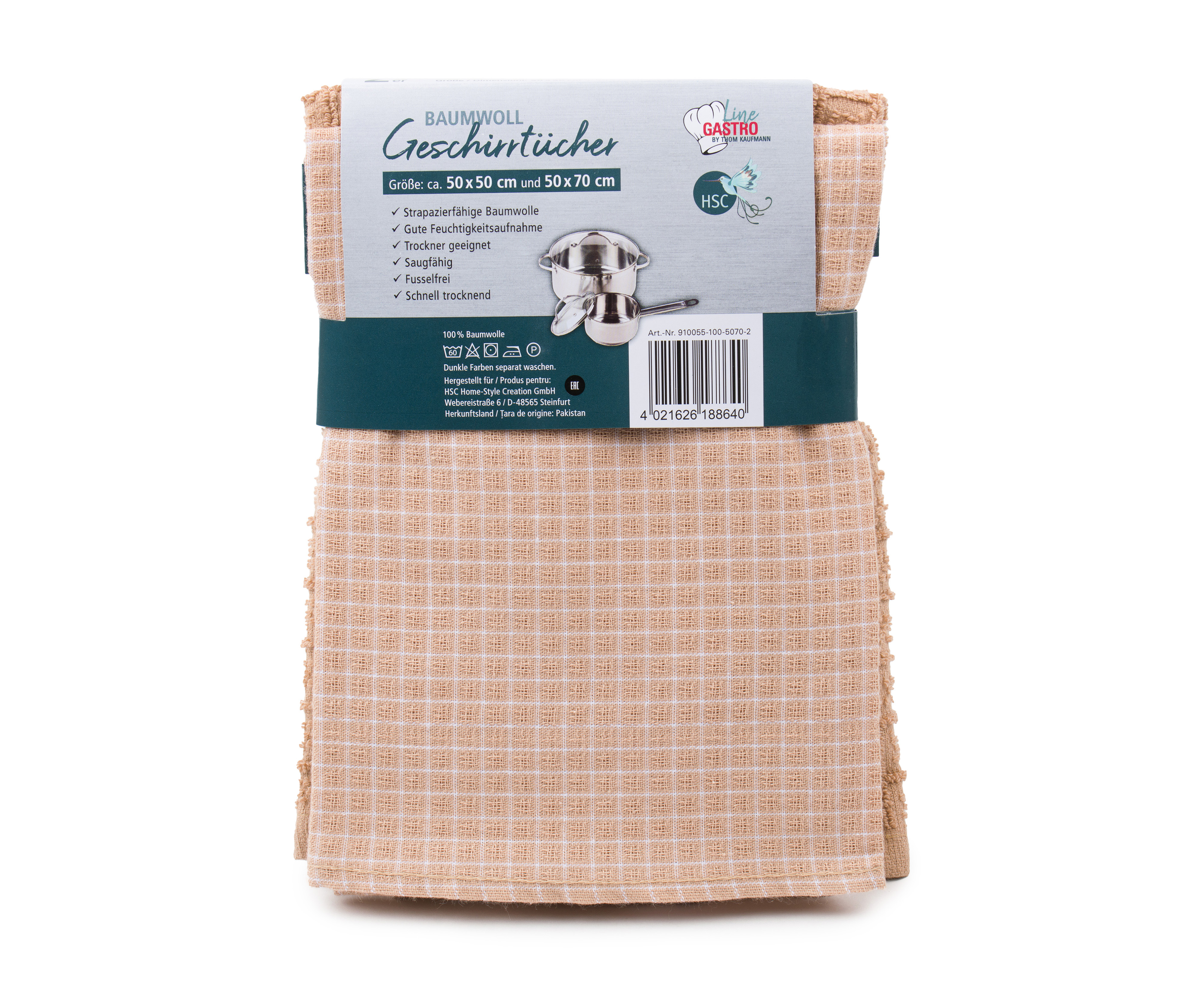 Lot de 2 torchons Jacquard