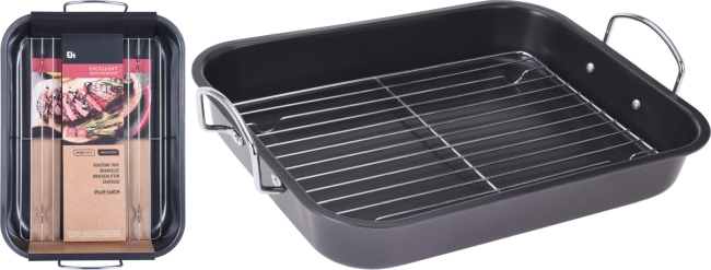 Poêle à griller avec grille en métal