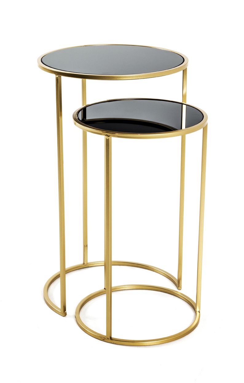 Lot de 2 tables d'appoint CARDIFF 3